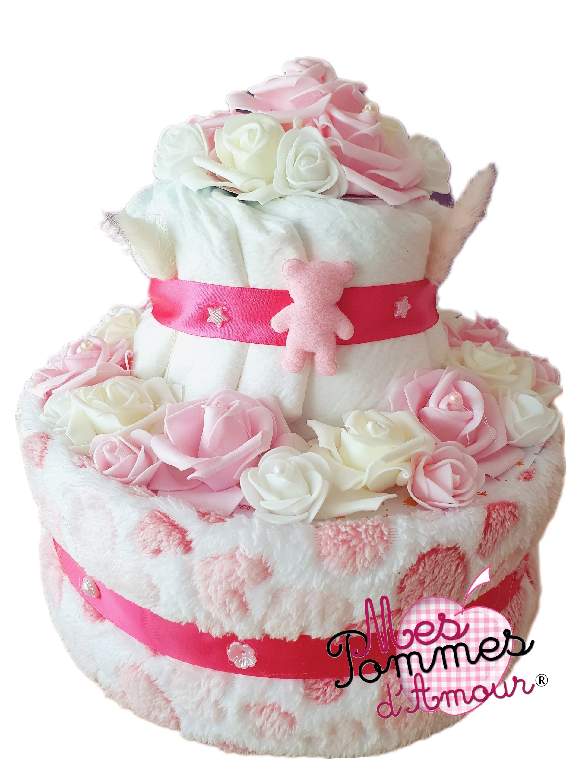 Pourquoi offrir un gâteau de couches pour une baby shower ? - Mes Pommes D'Amour Cadeaux naissance