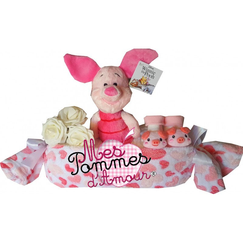 gateau de couches disney pampers, cadeau naissance, bapteme, baby shower, personnalisé