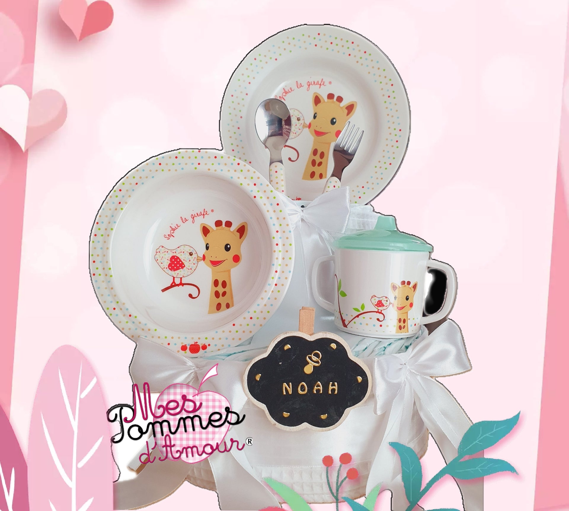 Gâteau de couches - Mes Pommes D'Amour Cadeaux naissance