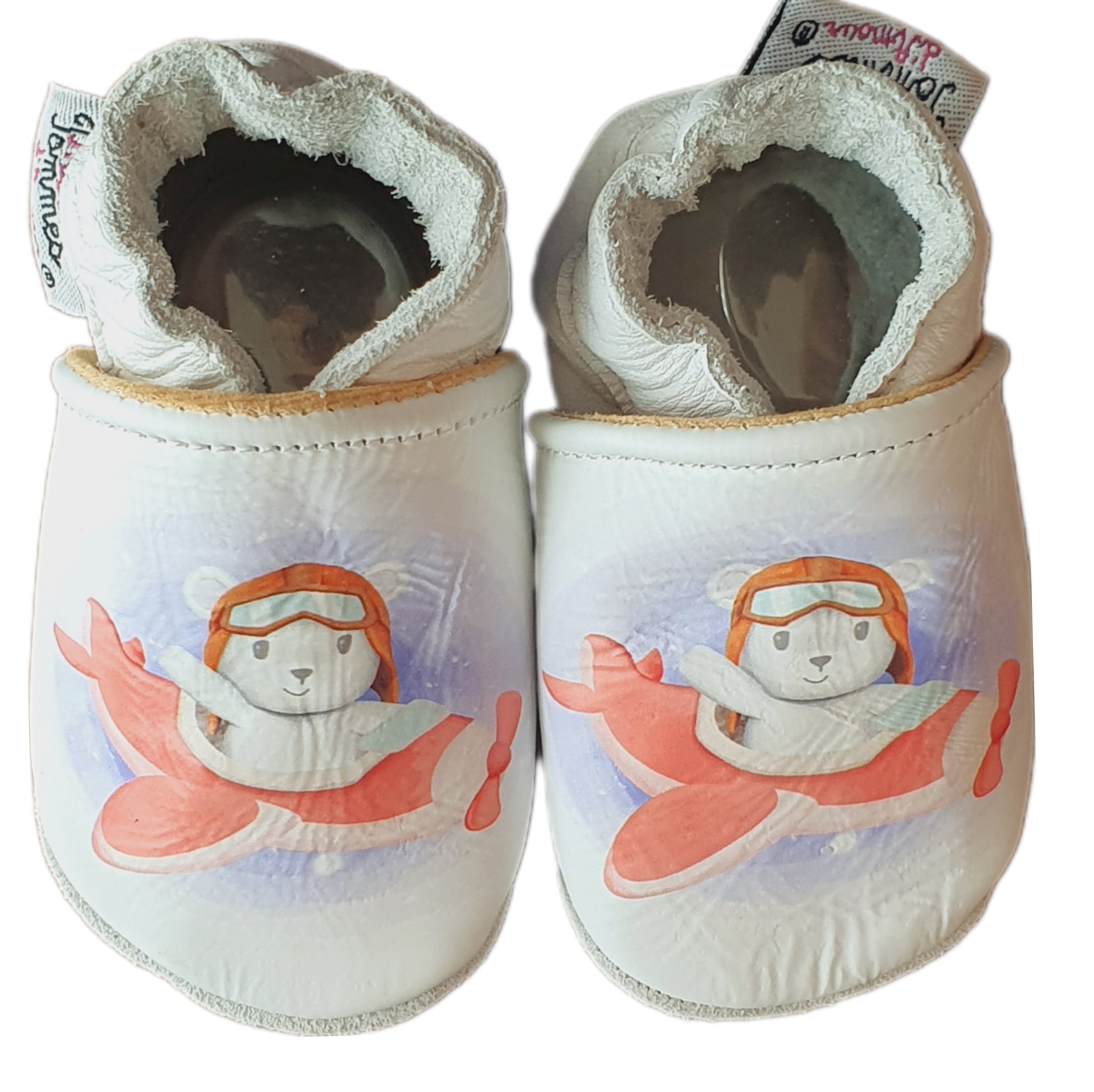chaussons en cuir bébé garçon Aviateur - Mes Pommes D'Amour Cadeaux naissance