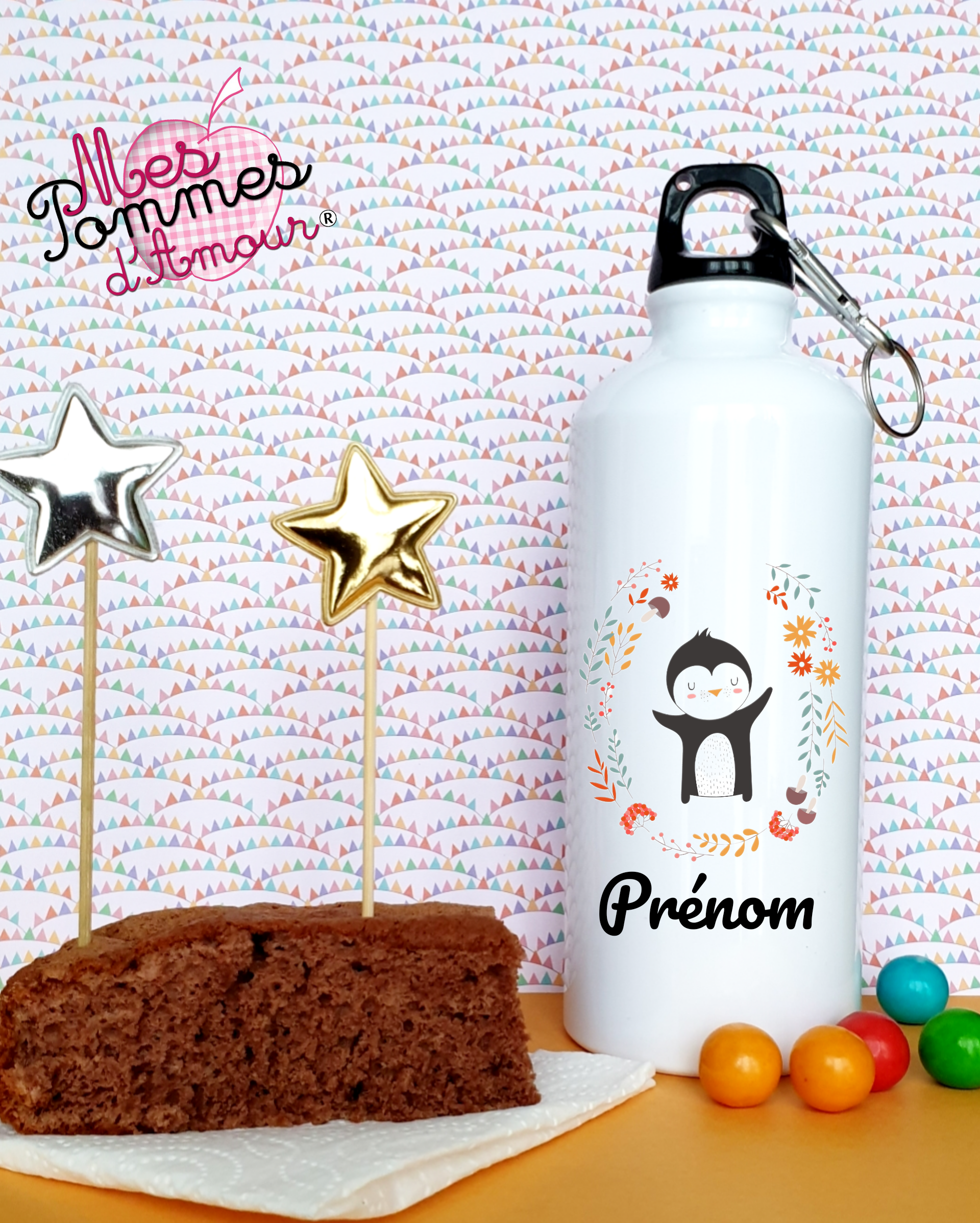 Gourde personnalisée animal modèles au choix