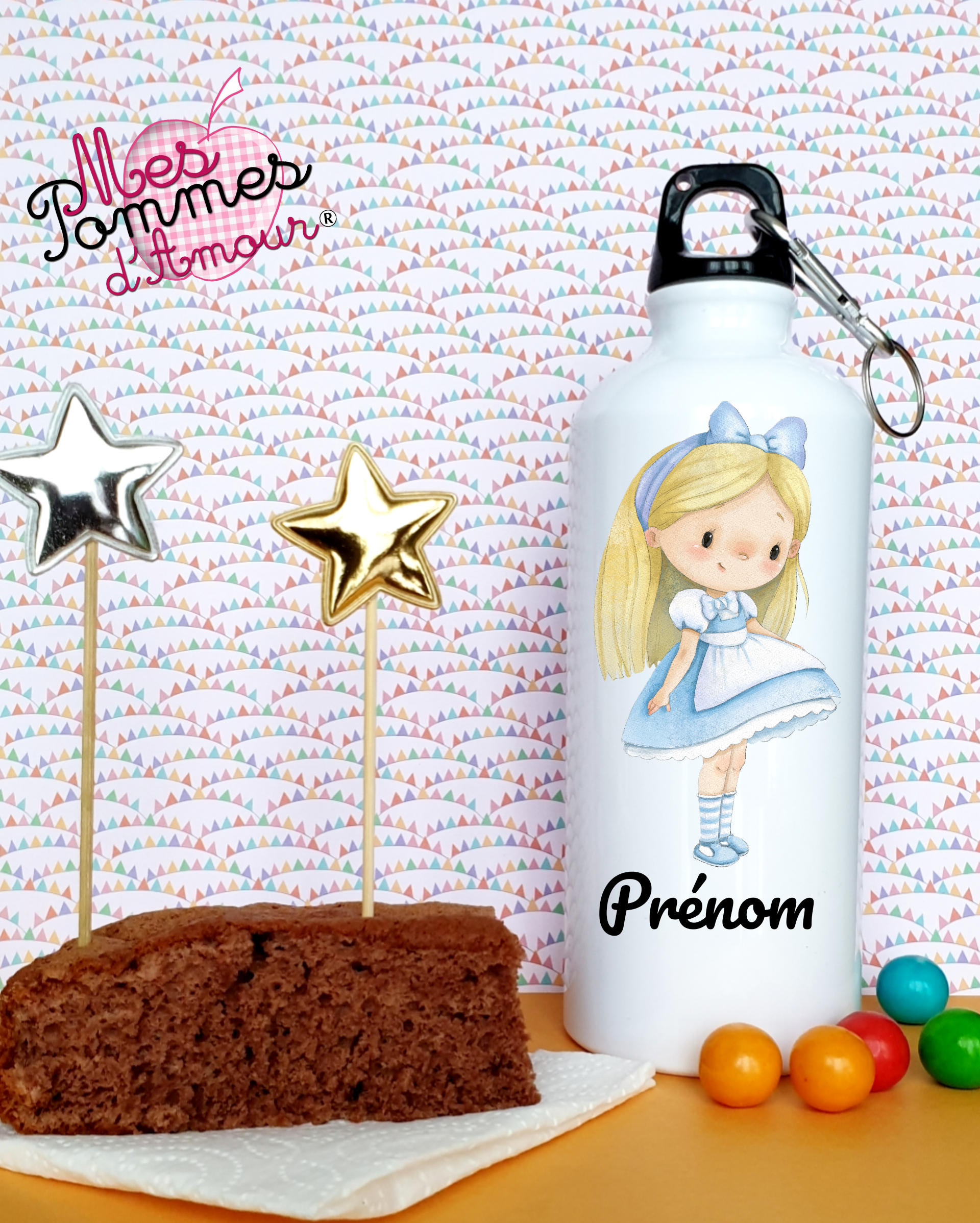 gourdes personnalisées fille