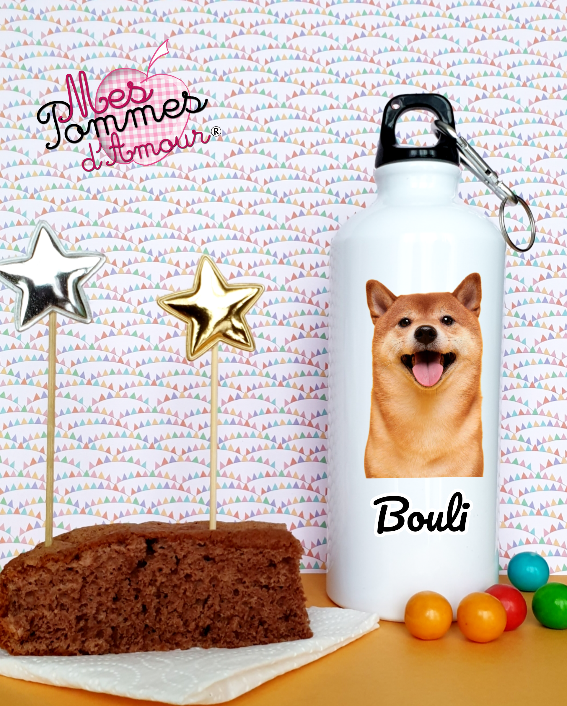 Gourde personnalisée photo personnelle