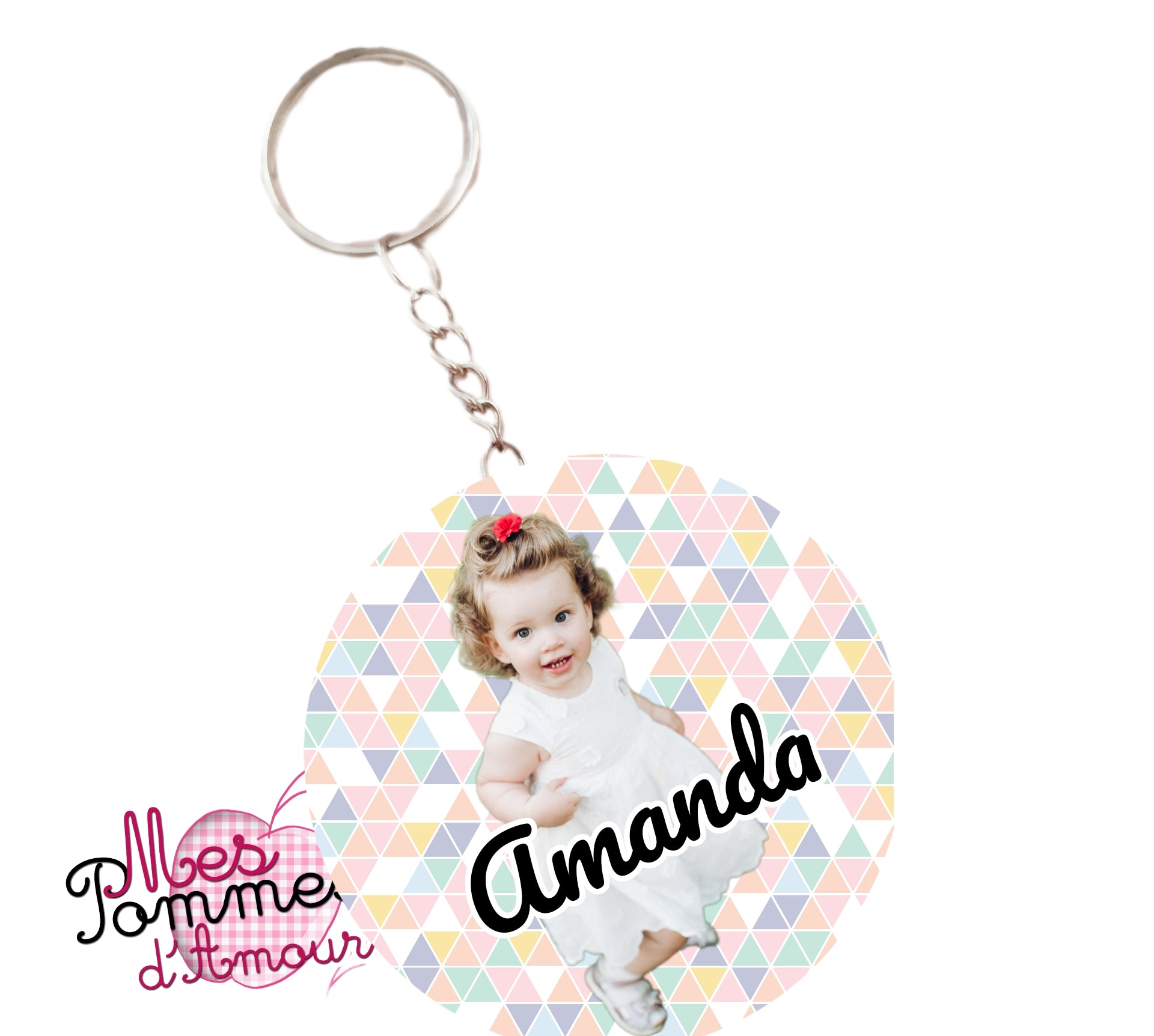 Porte-clés personnalisé photo