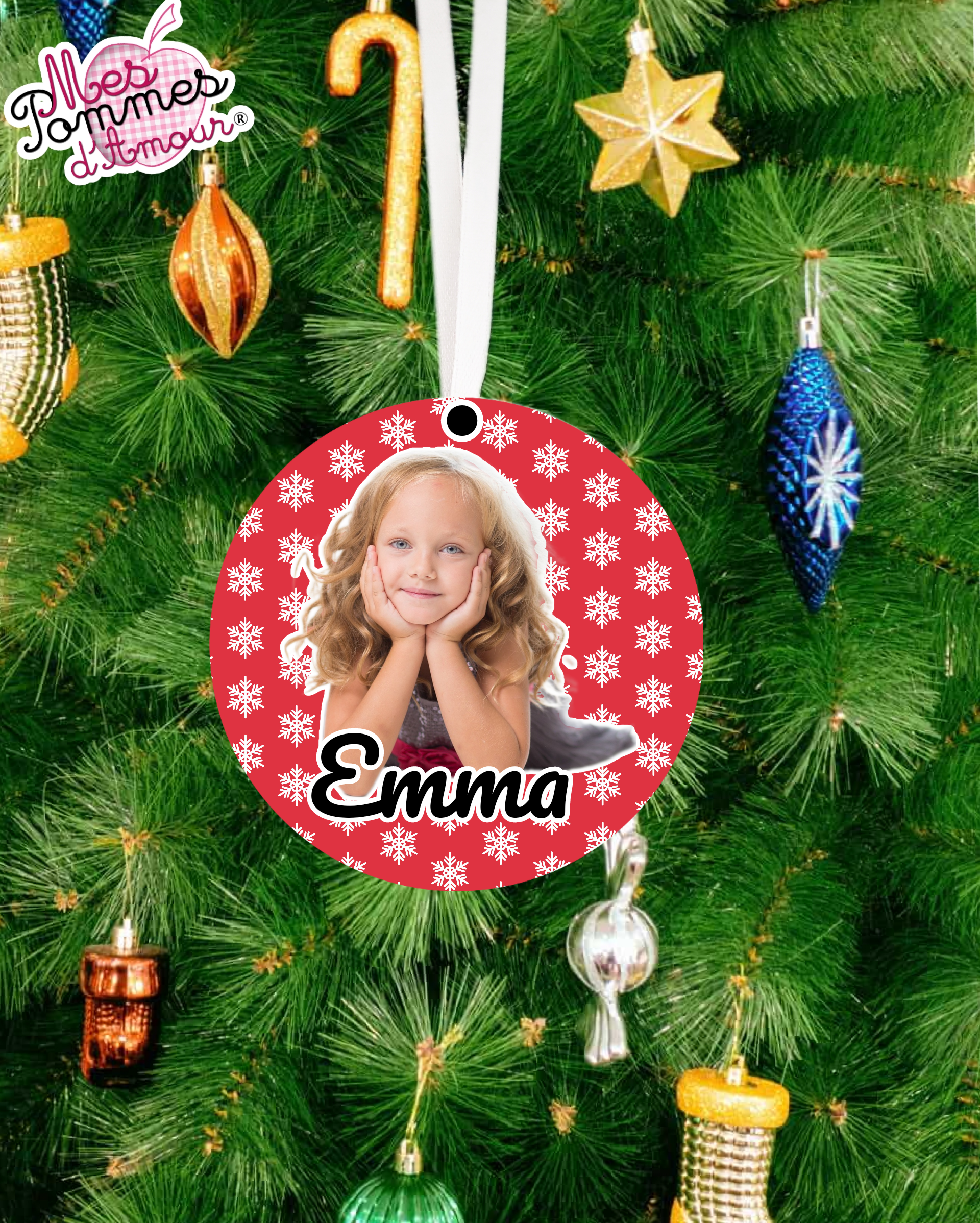 Boule de Noël personnalisée photo