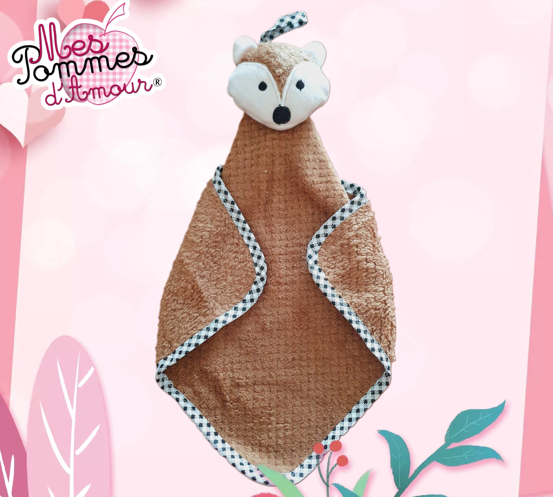 Serviette à main renard