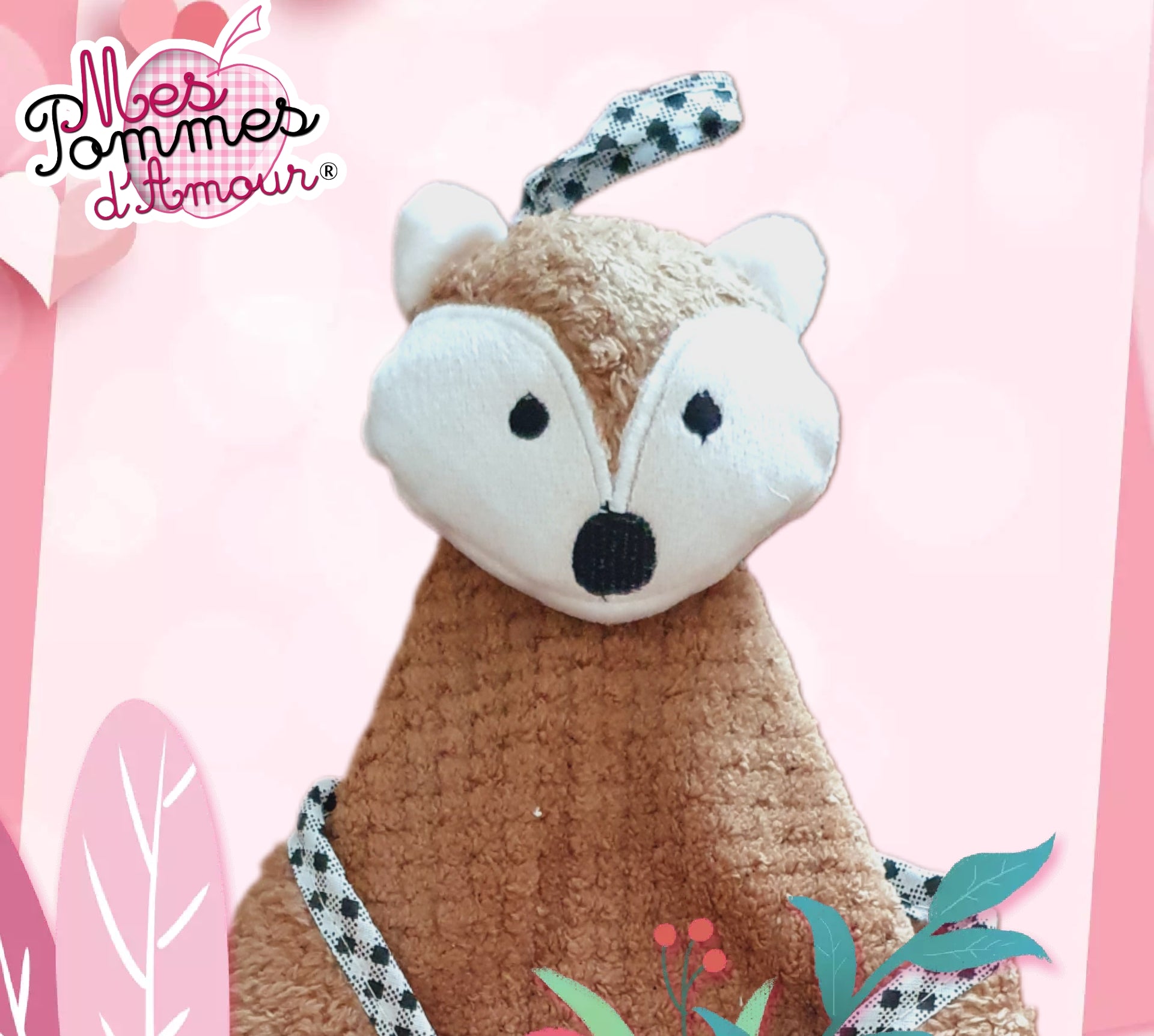 Serviette à main renard