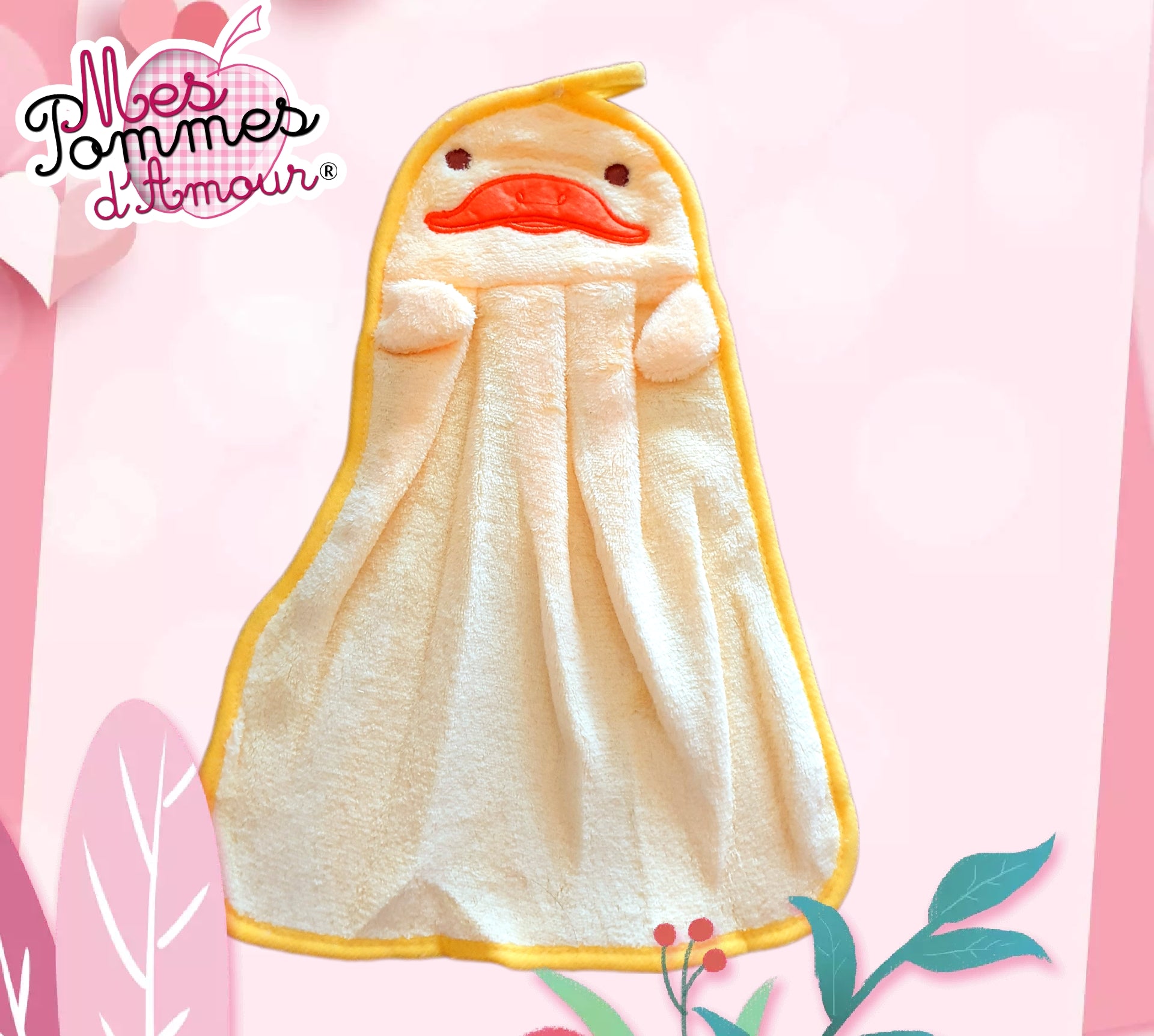 Serviette à main canard