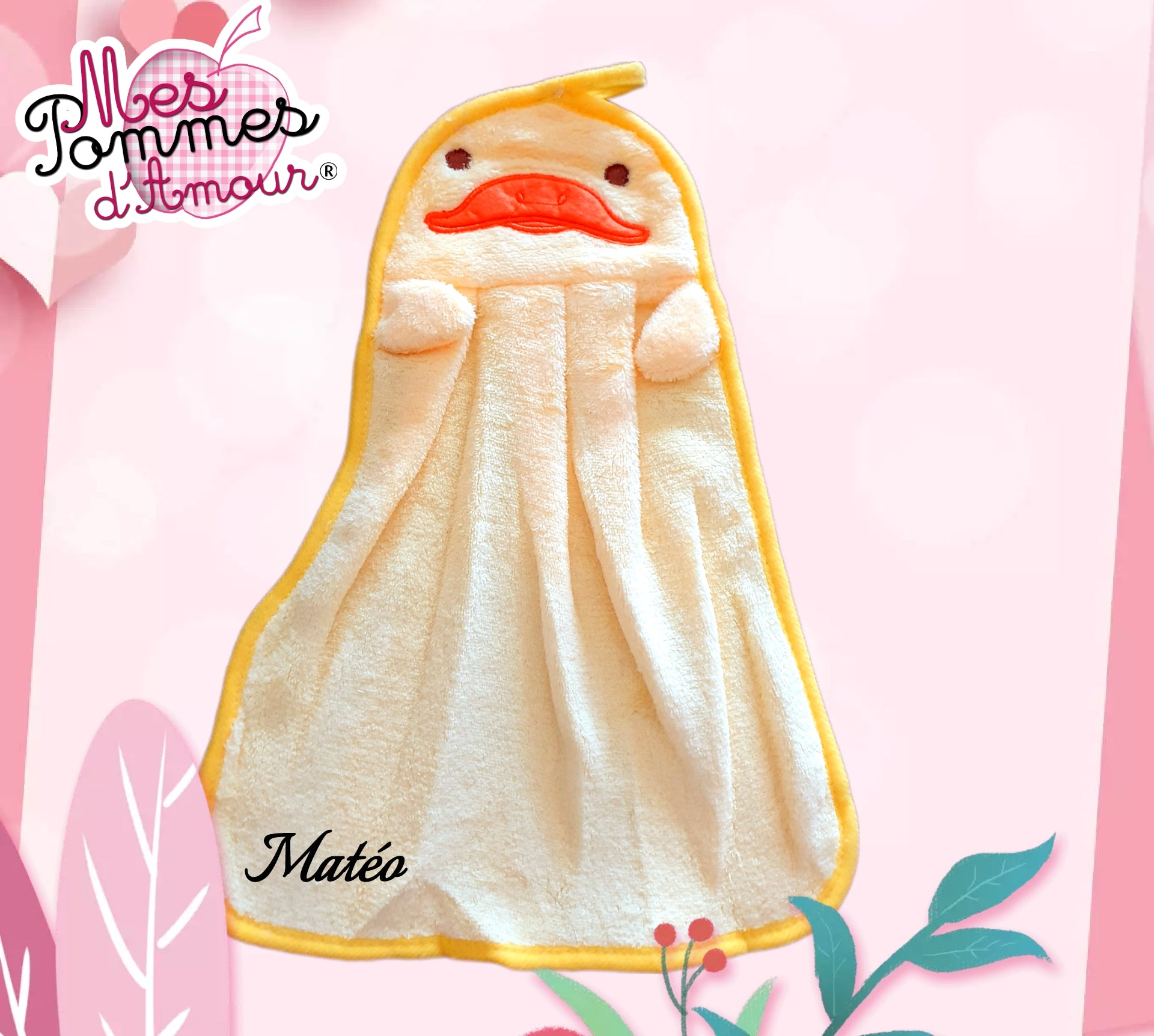 Serviette à main canard