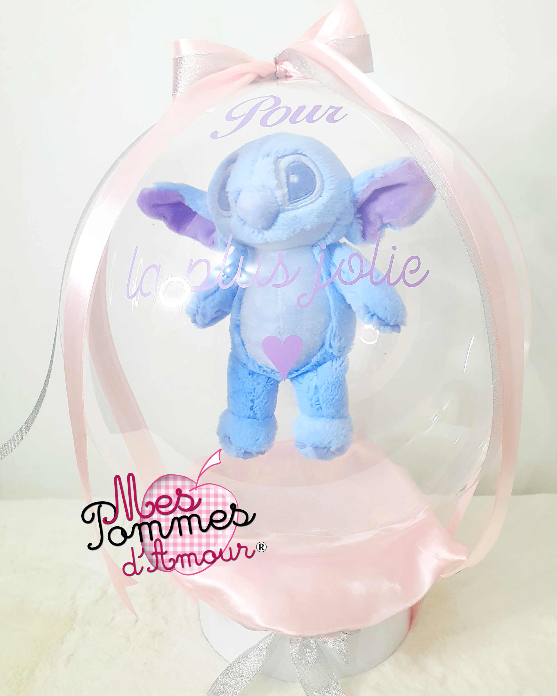 Ballon bulle Peluche Stitch 15cm