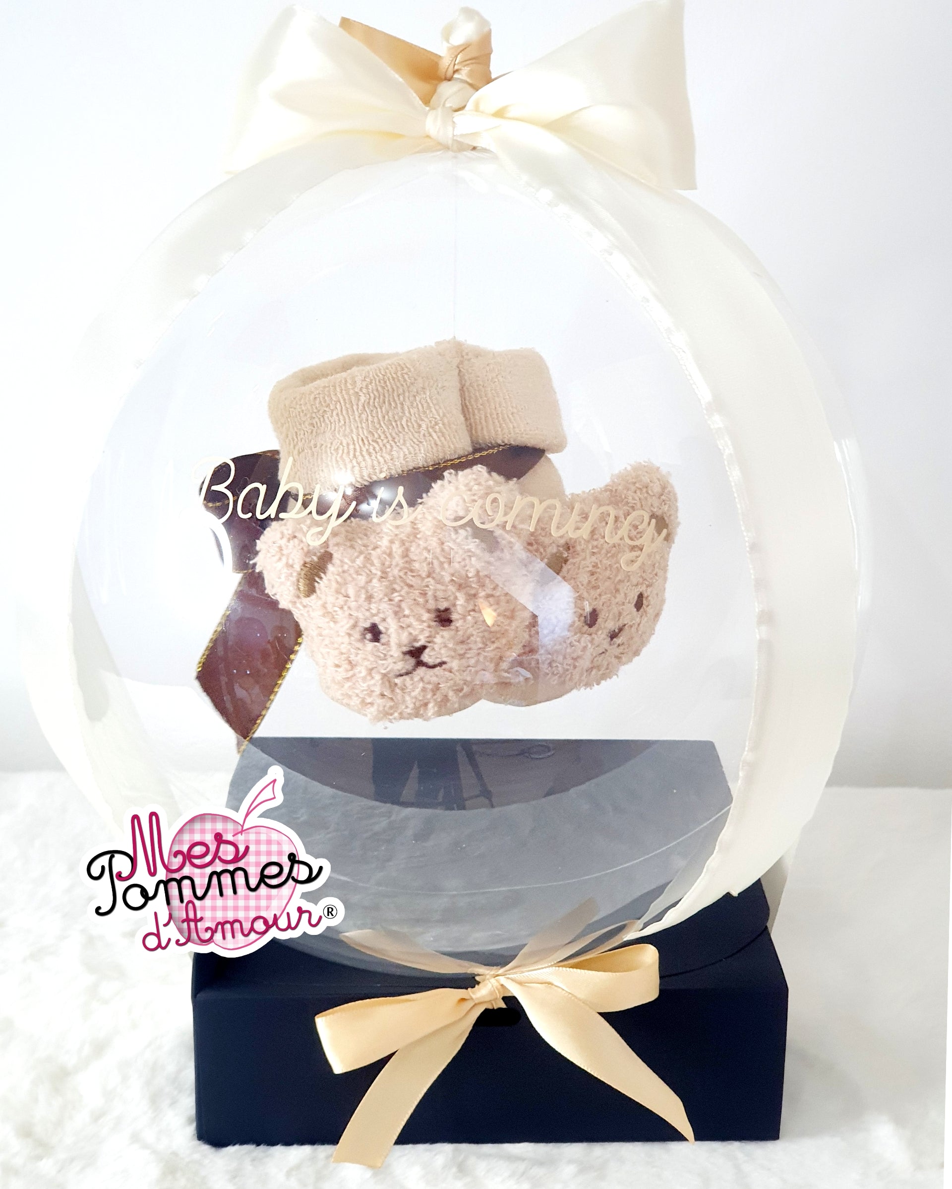 Ballon bulle chaussons bébé