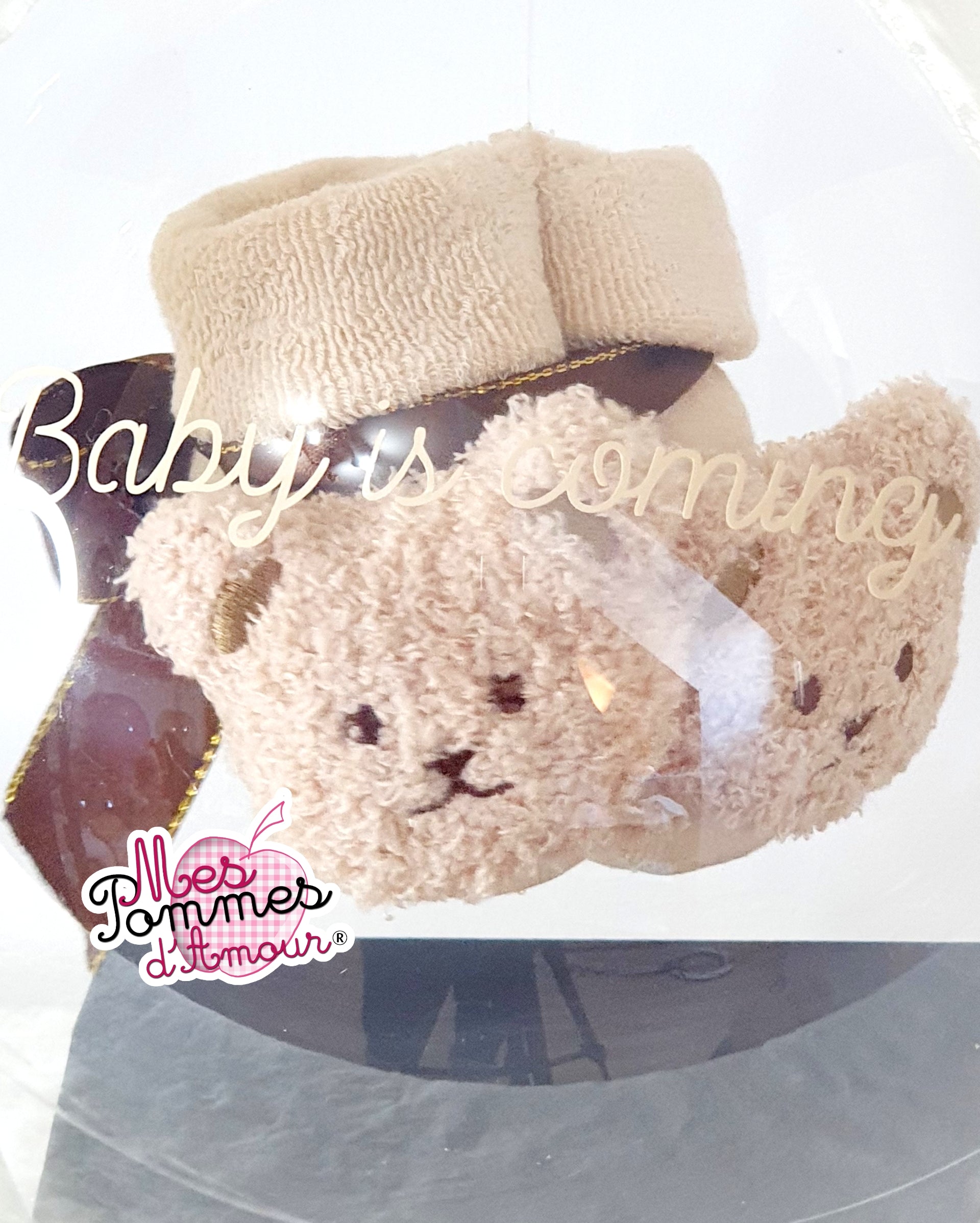 Ballon bulle chaussons bébé