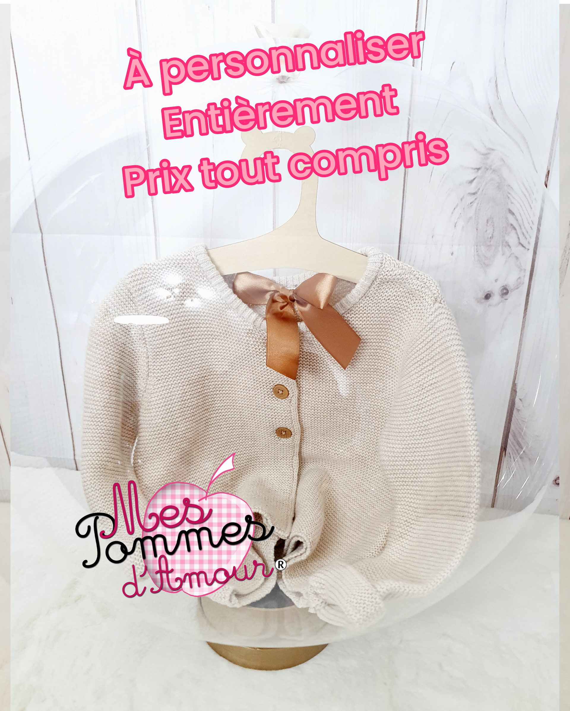 Formation ballon bulle pyjama body et doudou pour un joli cadeau naissance