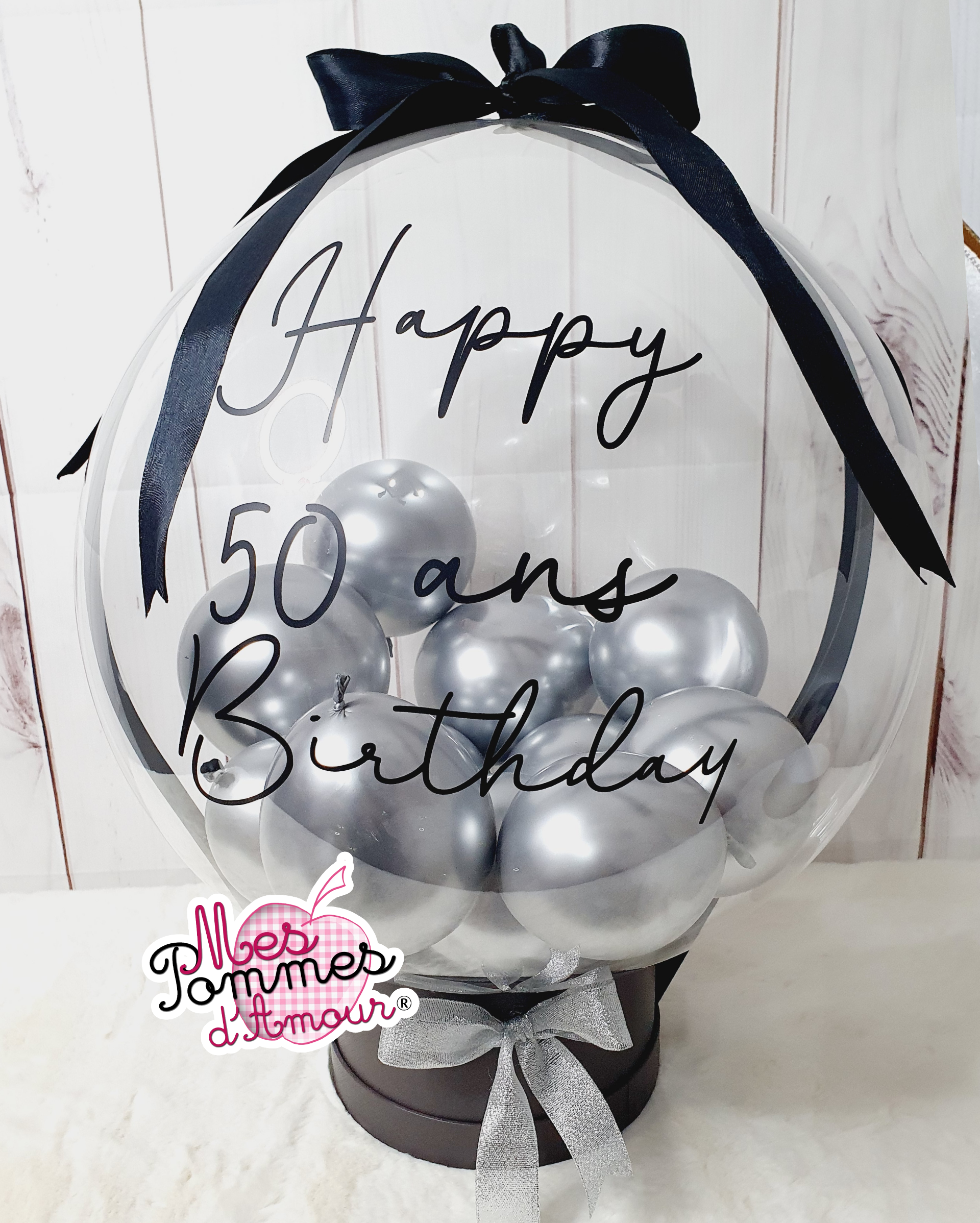 Ballon bulle et ballons coloris au choix