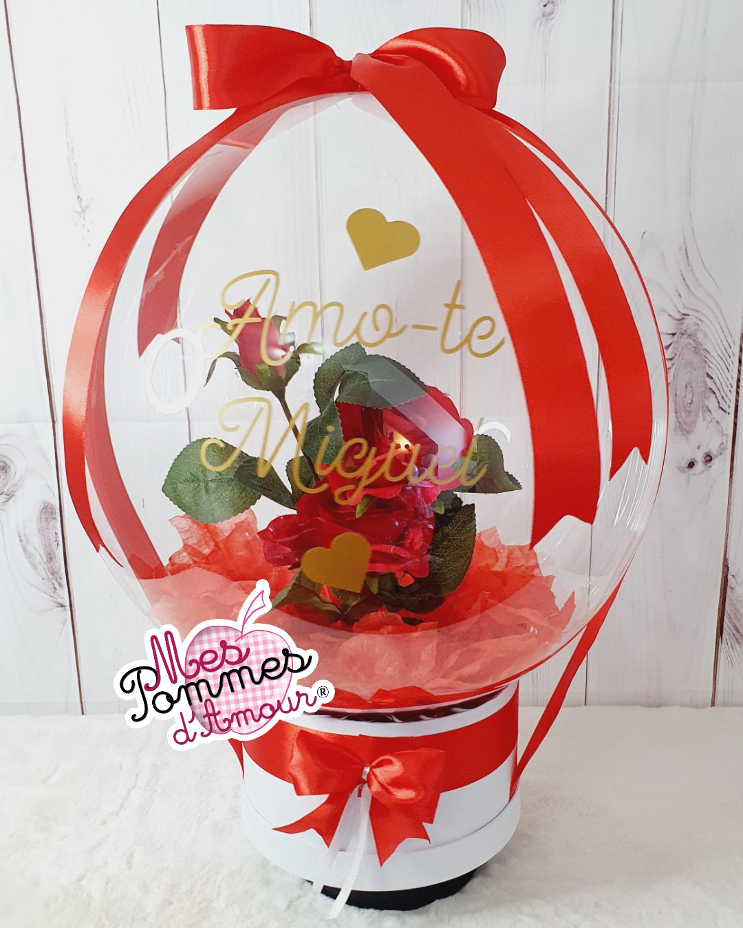 Ballon bulle Amour - Mes Pommes D'Amour Cadeaux naissance