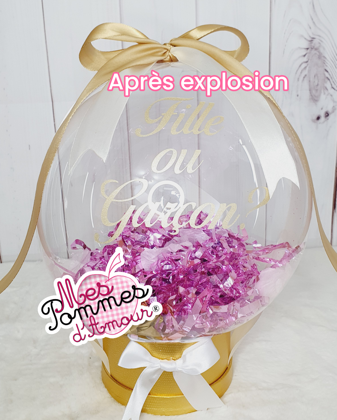 Ballon Bulle révélation du sexe de bébé gender reveal