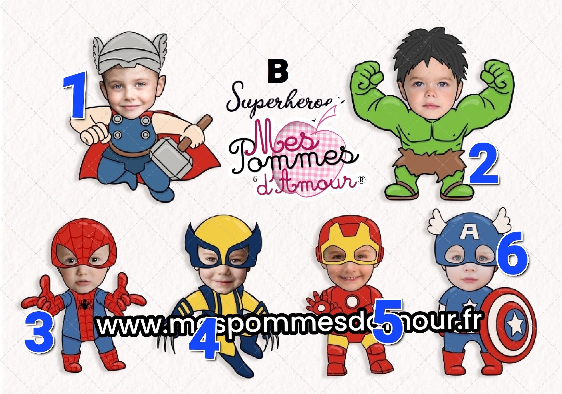 Mug personnalisé Photo Super Héros