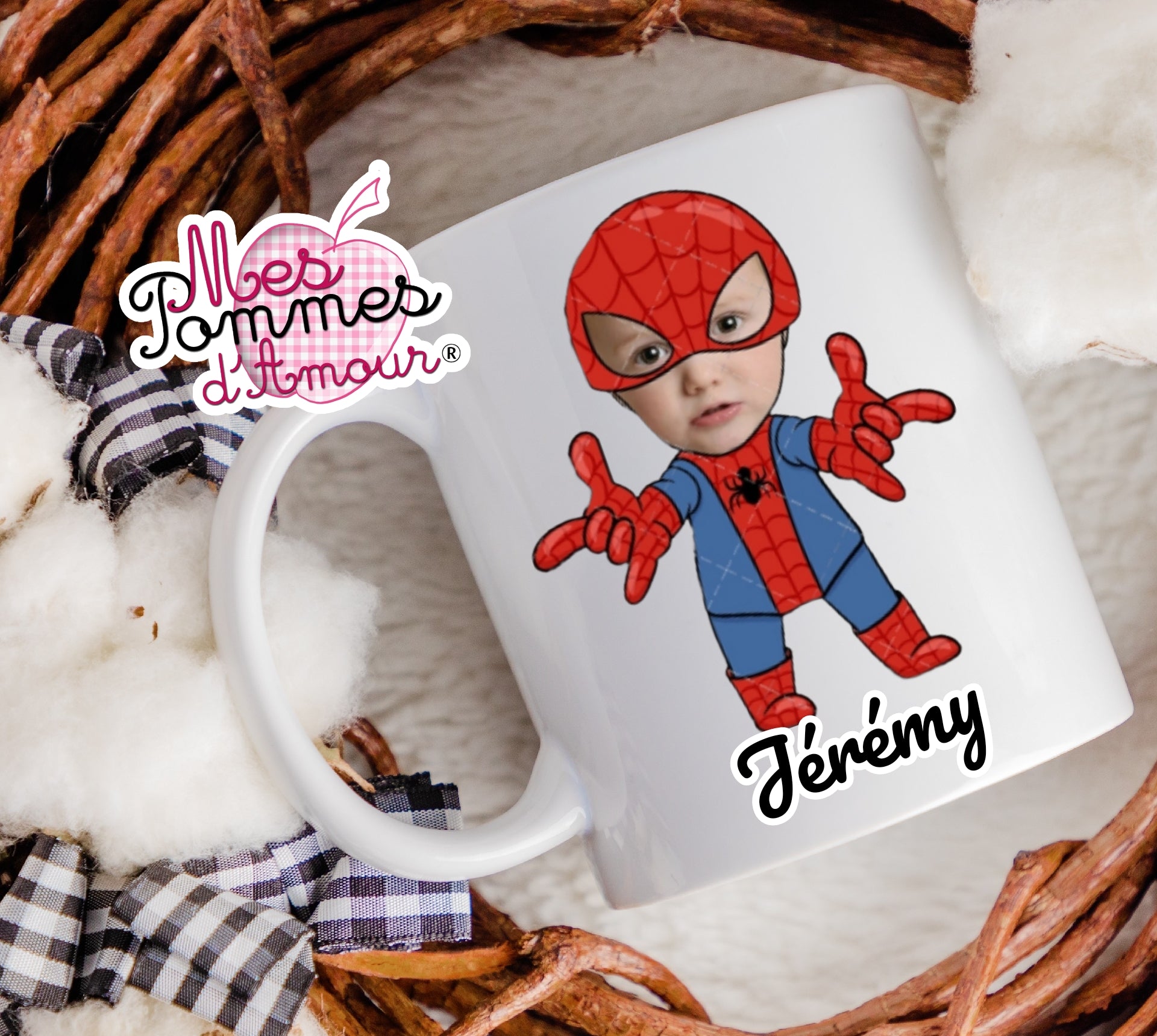 Mug personnalisé Photo Super Héros