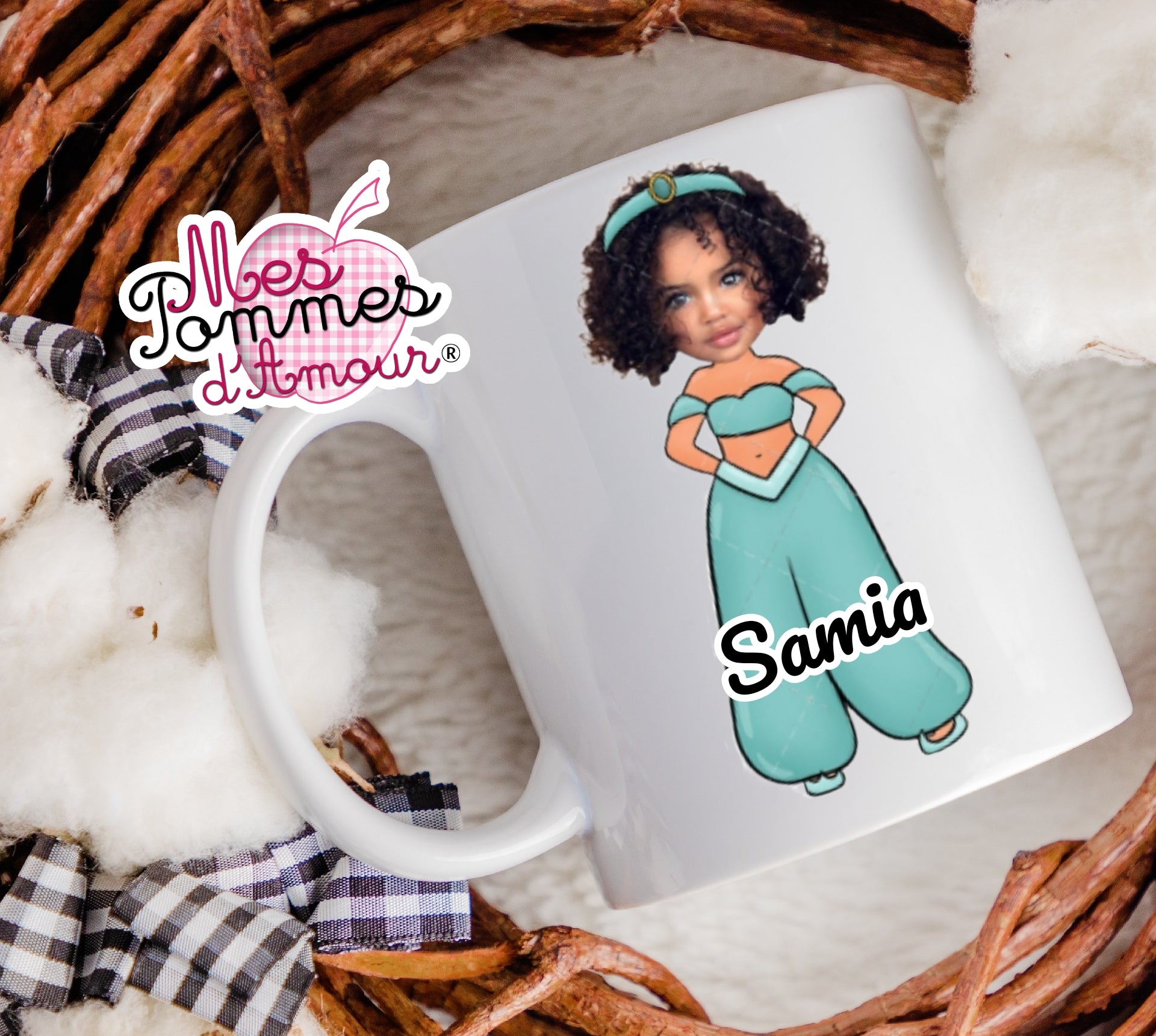 Mug personnalisé Princesse en céramique