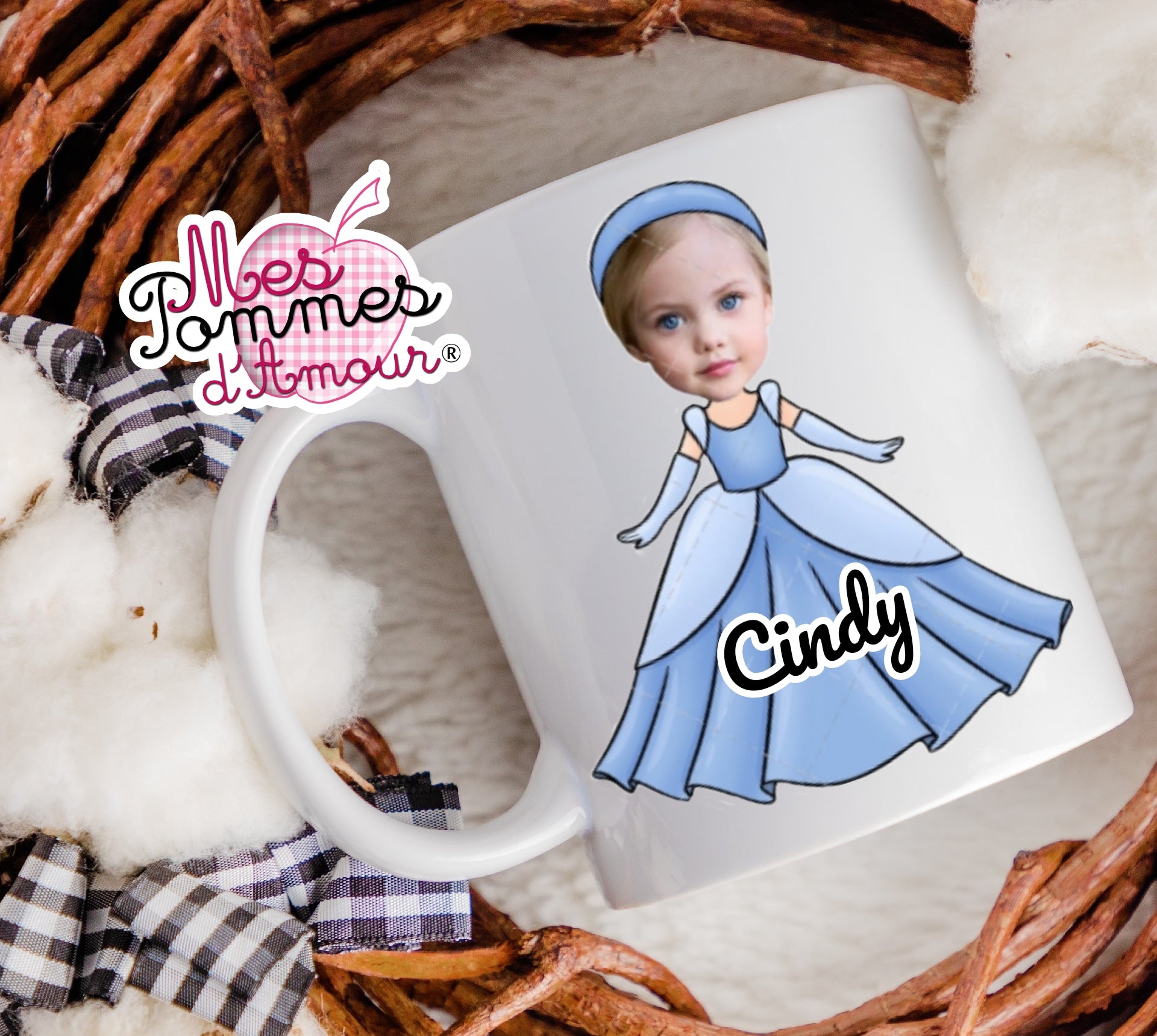 Mug personnalisé Princesse en céramique
