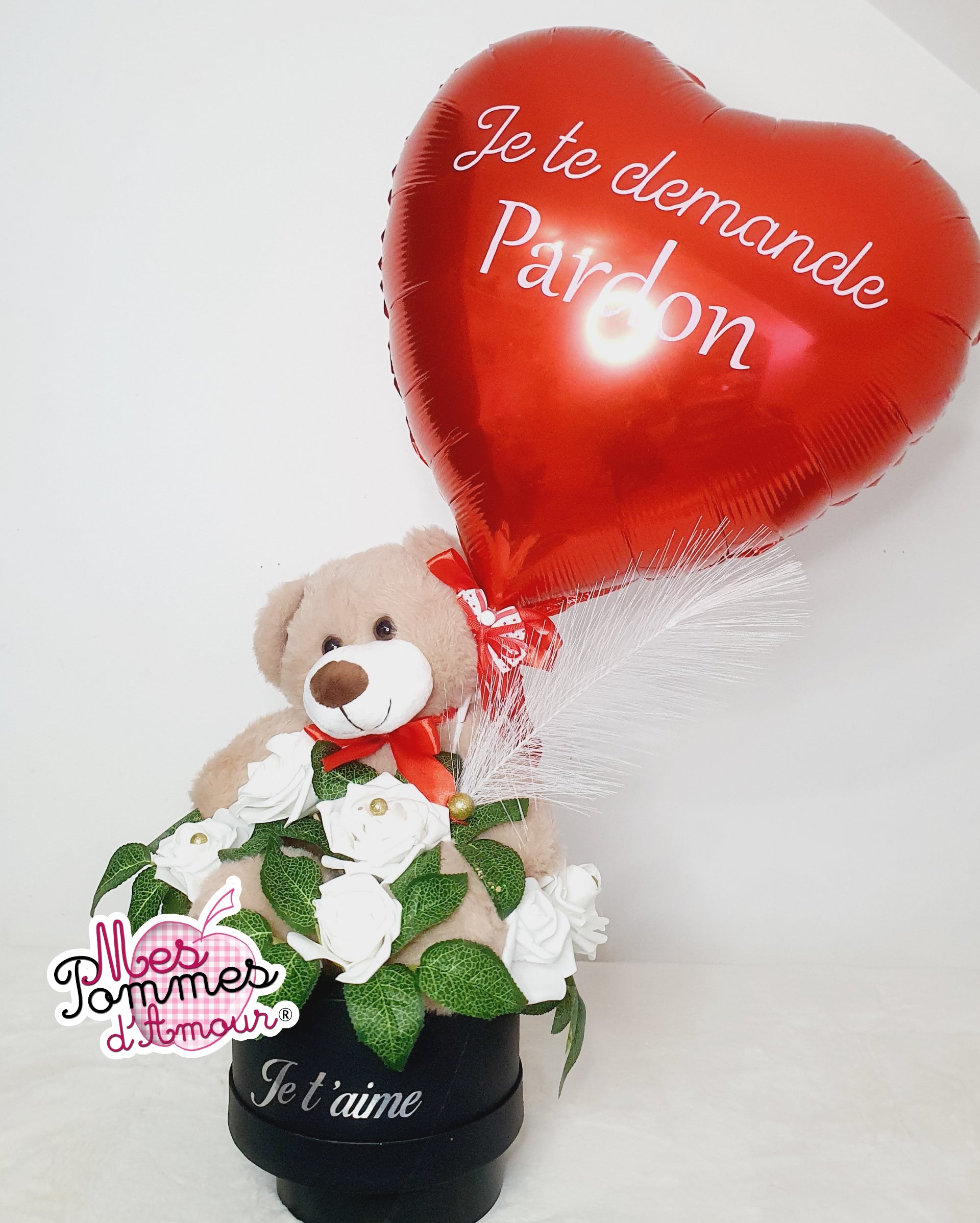 cadeau ballons bulle personnalise Saint-Valentin fait des amoureux demander pardon