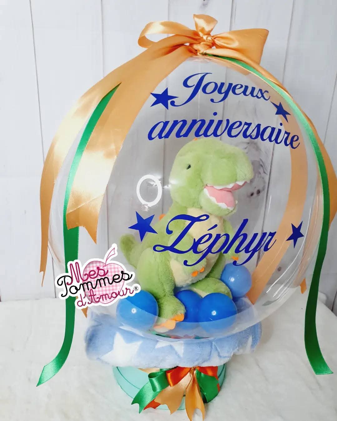 Ballon bulle et son dinosaure