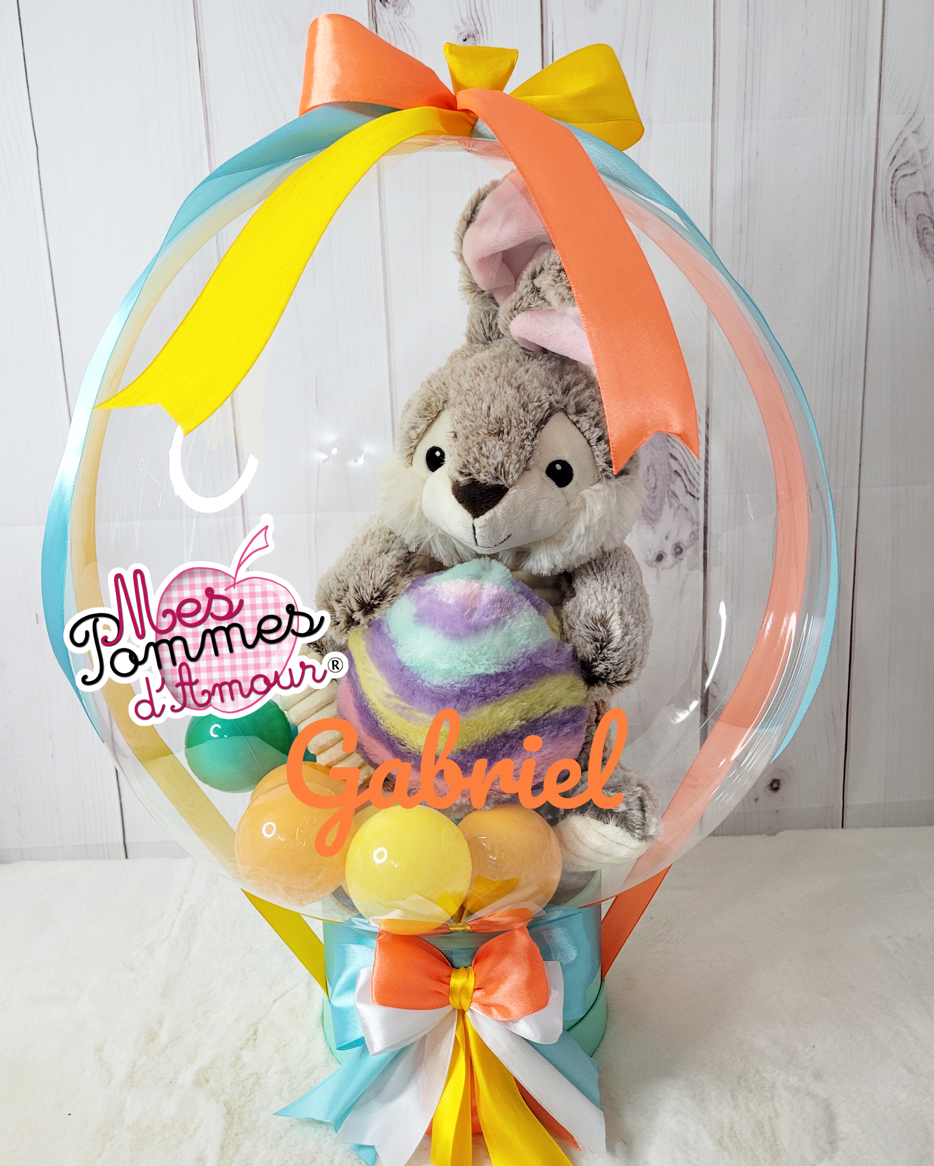 Ballon Bulle lapin de Pâques