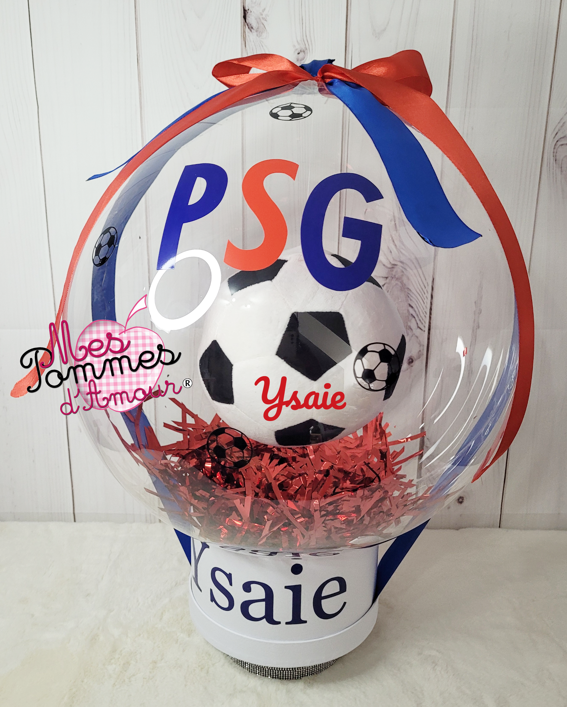 Ballon bulle fan de foot personnalisé