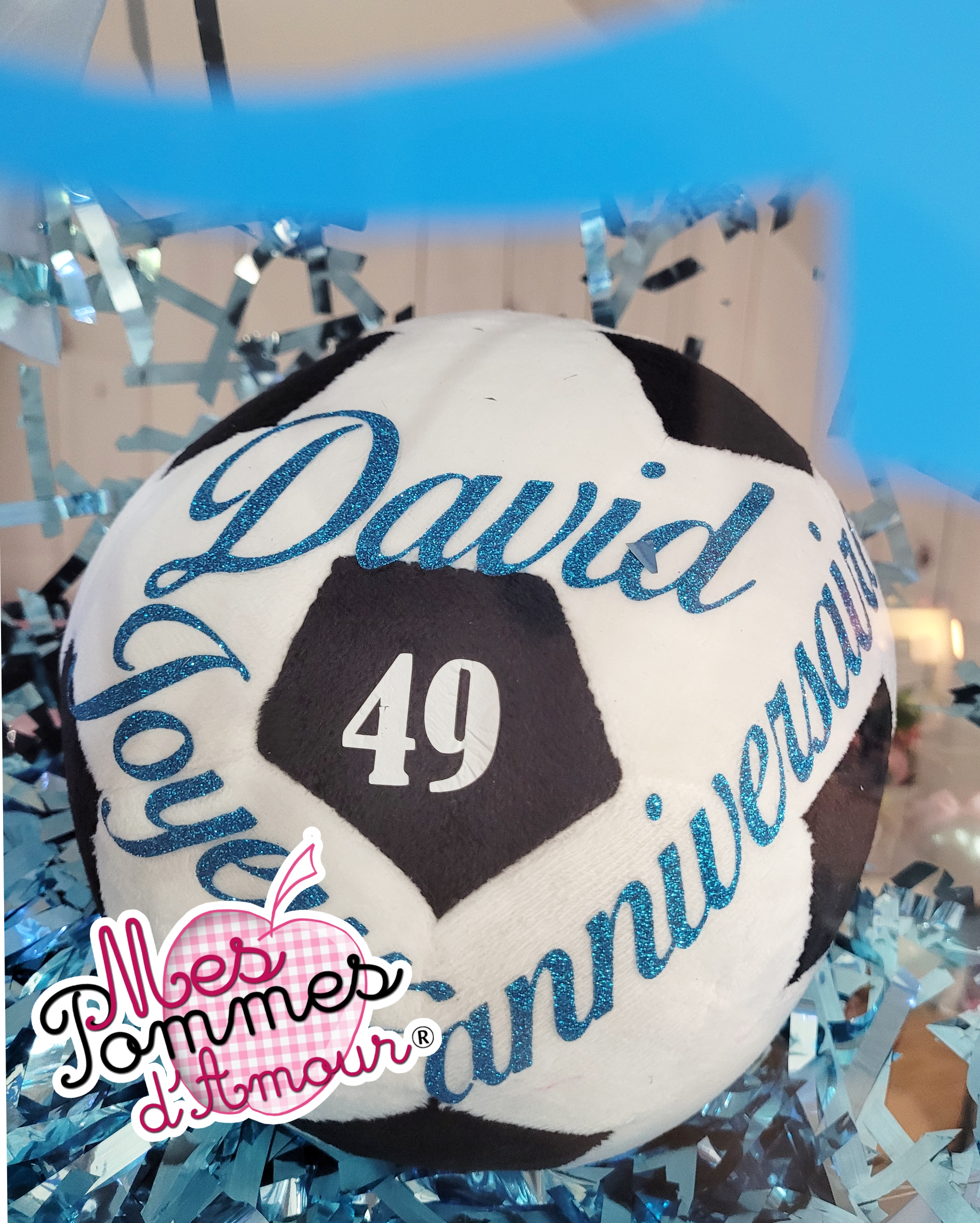 Ballon bulle fan de foot personnalisé