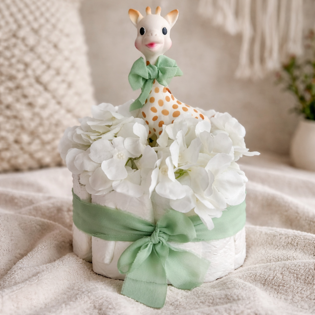 Cadeau naissance garçon Sophie la girafe vert mixte