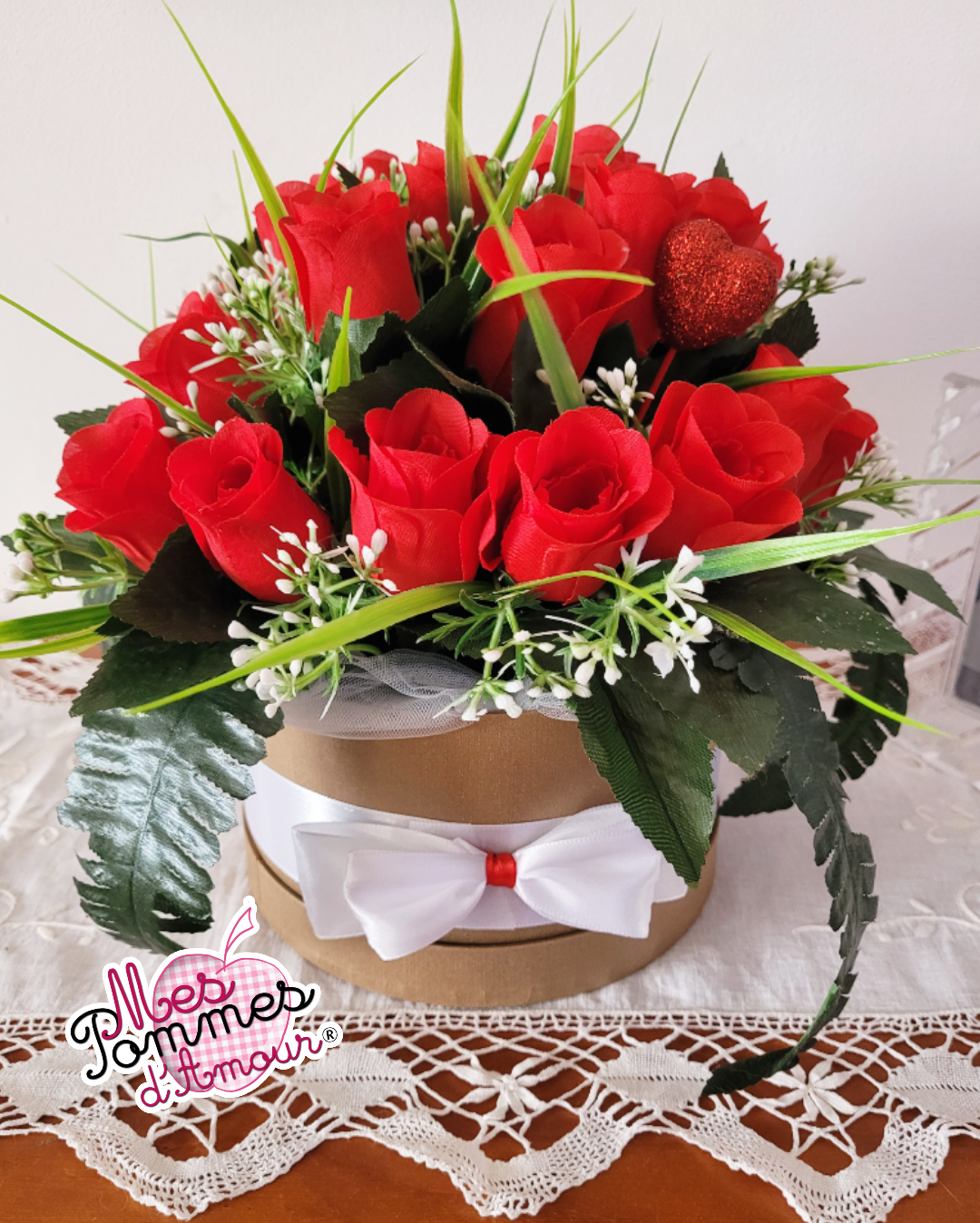 Grand bouquet de roses rouges