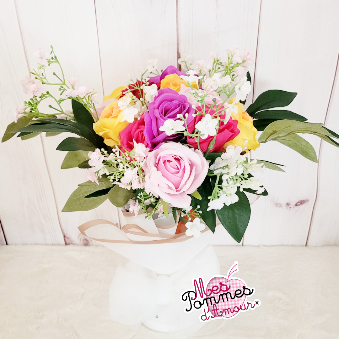 Bouquet coloré personnalisable