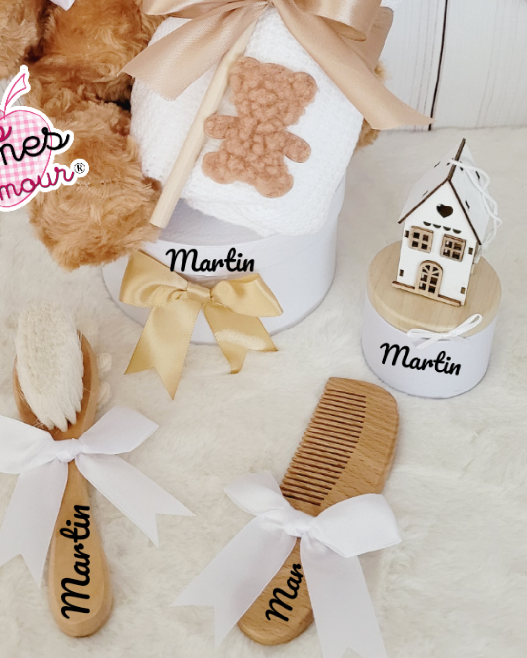 Coffret cadeau de naissance personnalis