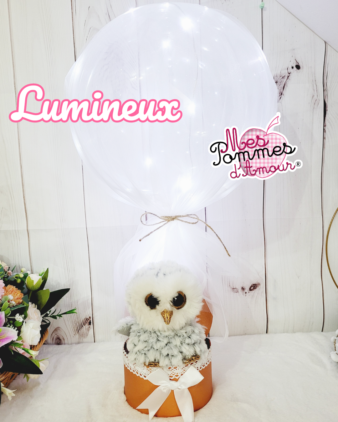 Ballon lumineux Chouette cadeau pour la chambre