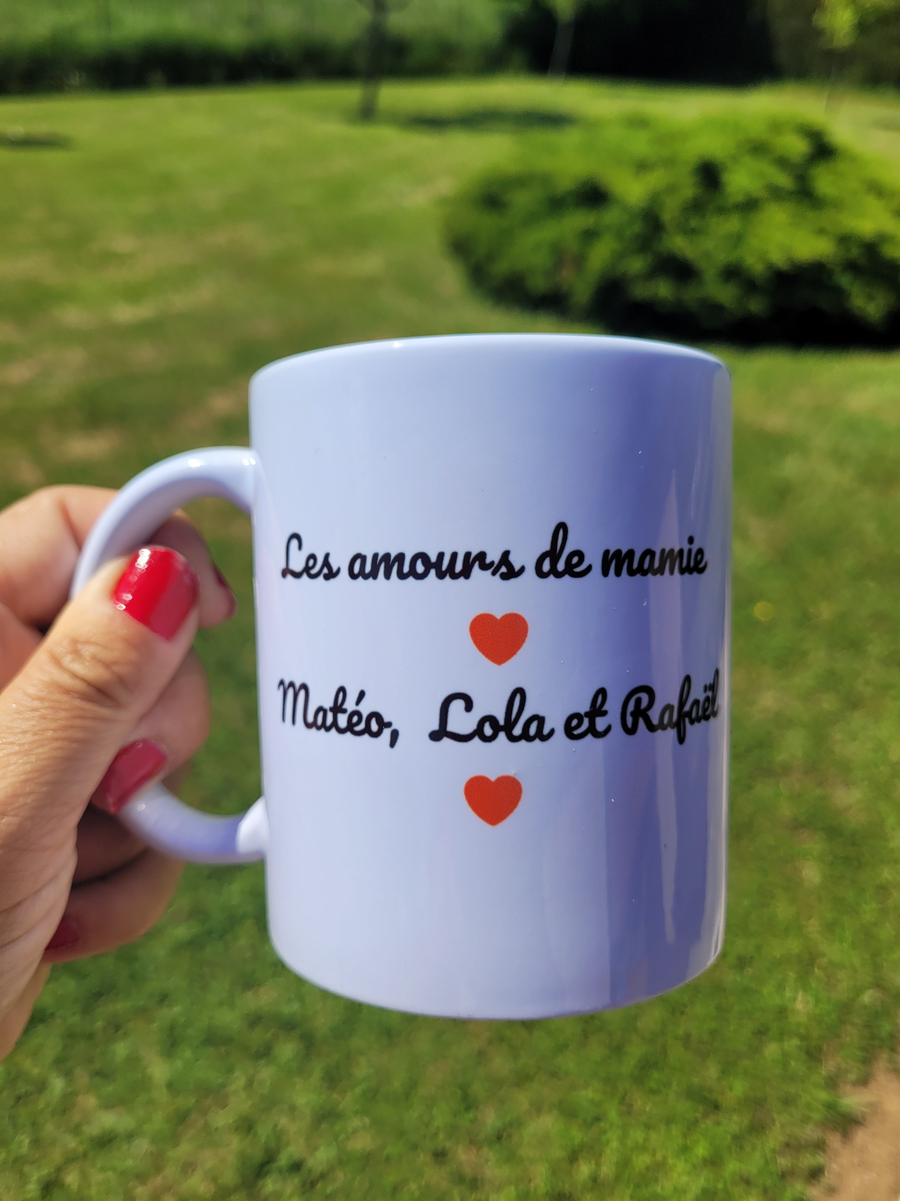 Mug personnalisé les amours de mamie
