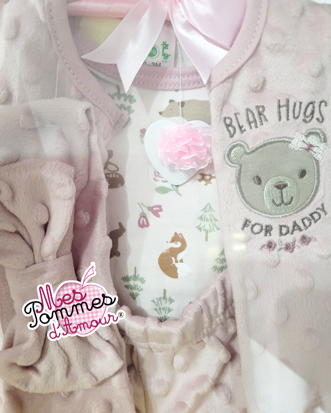 Ballon bulle layette pyjama 4 pièces