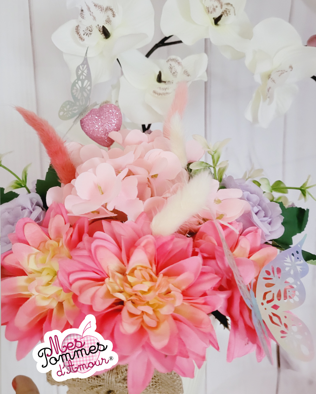 Pot fleuri orchidée