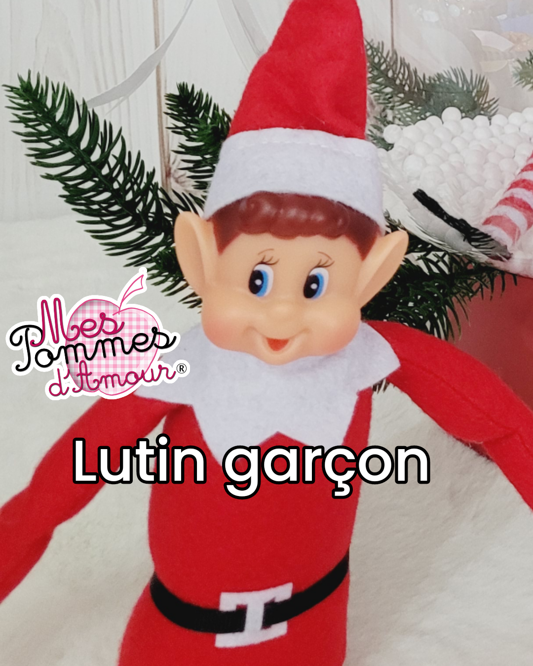 cadeau lutin de noel modele garcon pour ballon bulle