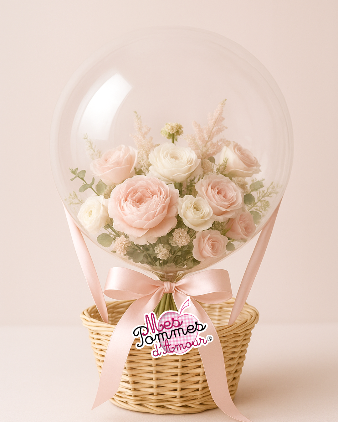 Formation ballon bulle bouquet de fleurs en direct sur WhatsApp et en vidéo