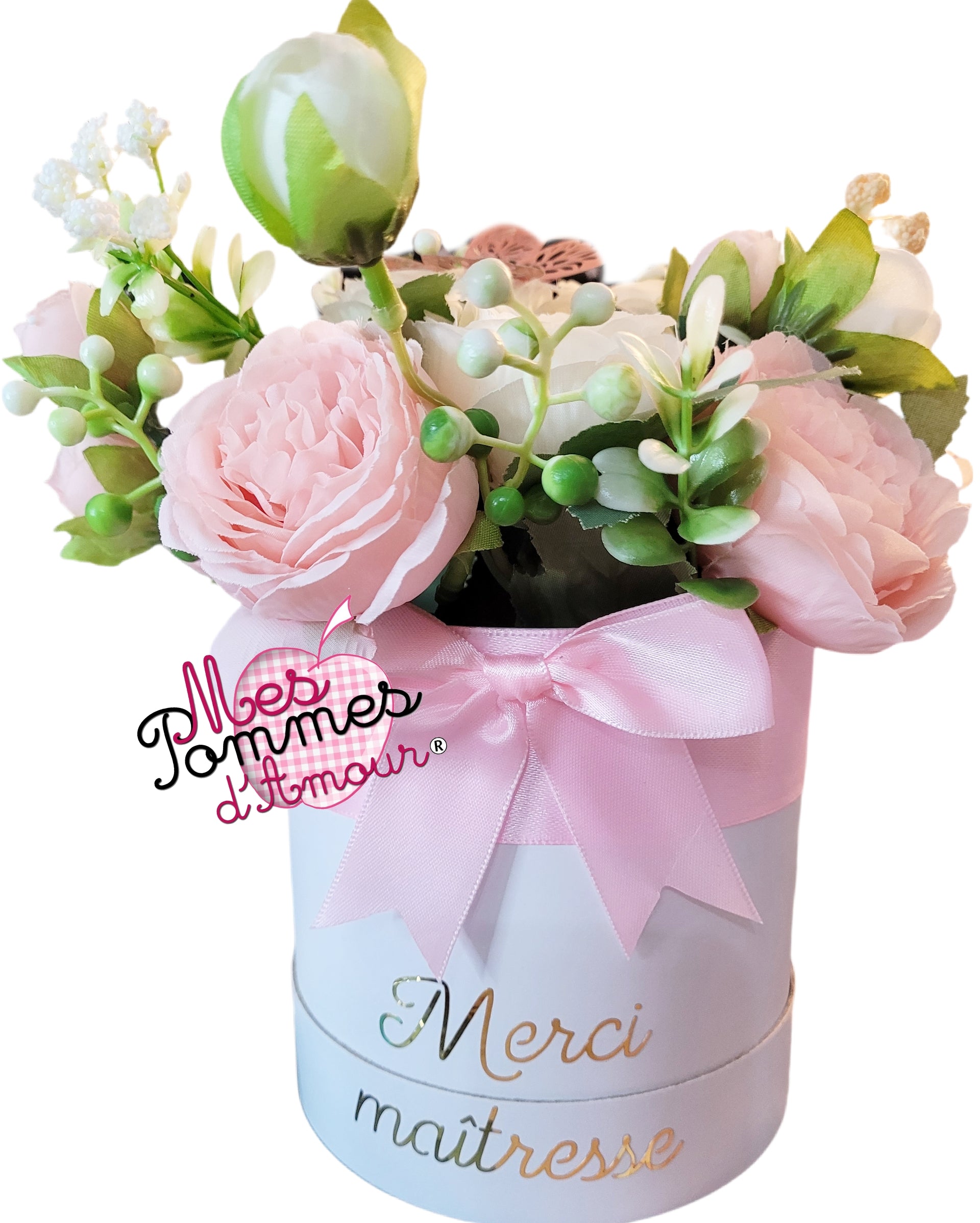 Boite cadeau fleurs personnalisable