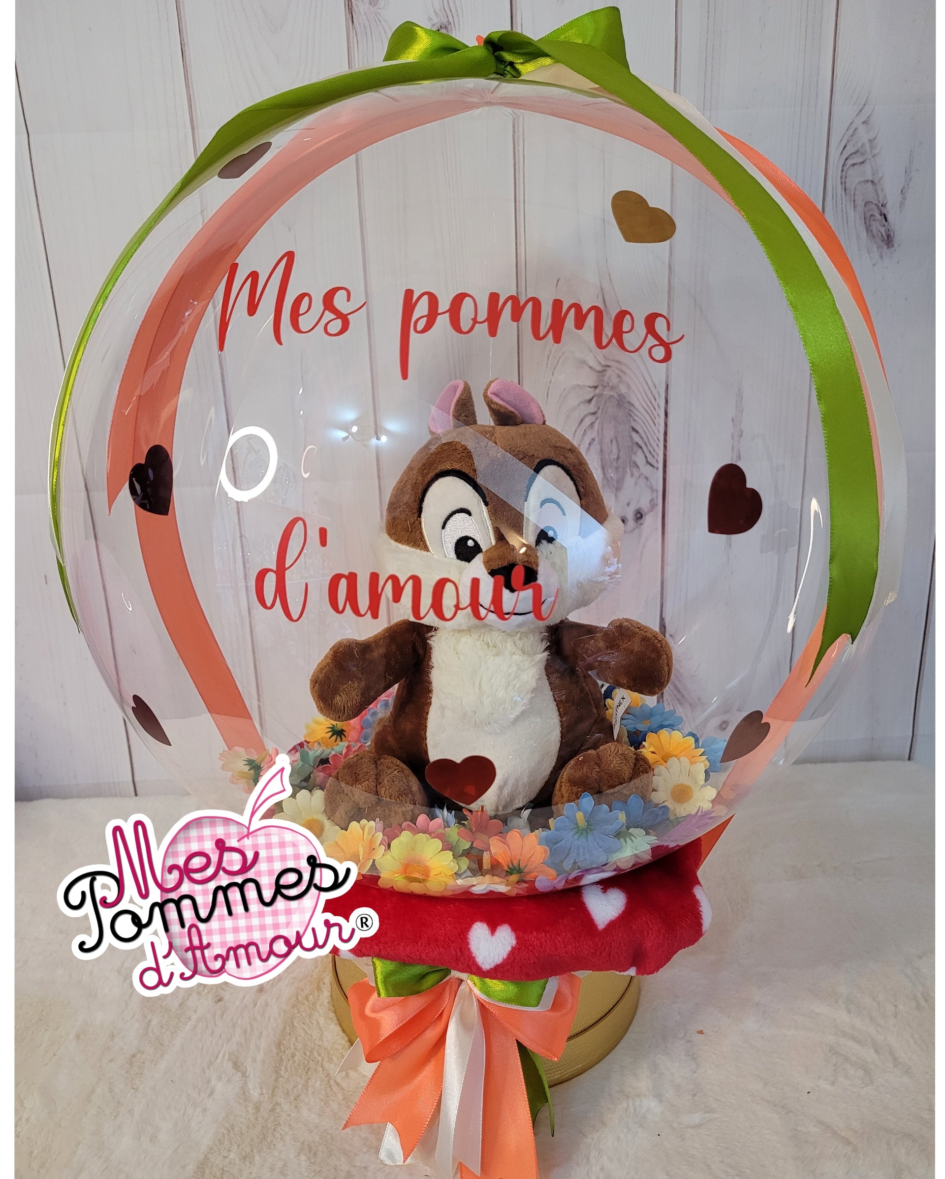 Ballon Bulle peluche Tic & Tac