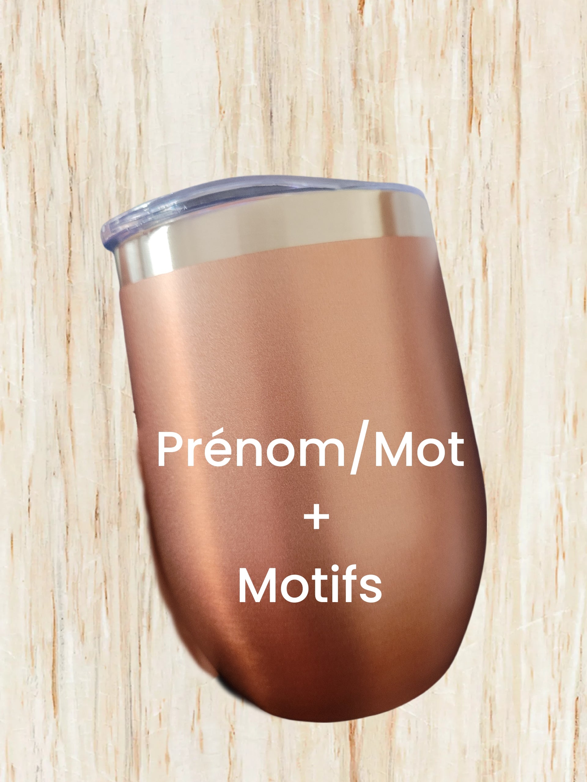 Tasse Isotherme Personnalisée – Prénom & Motif au Choix