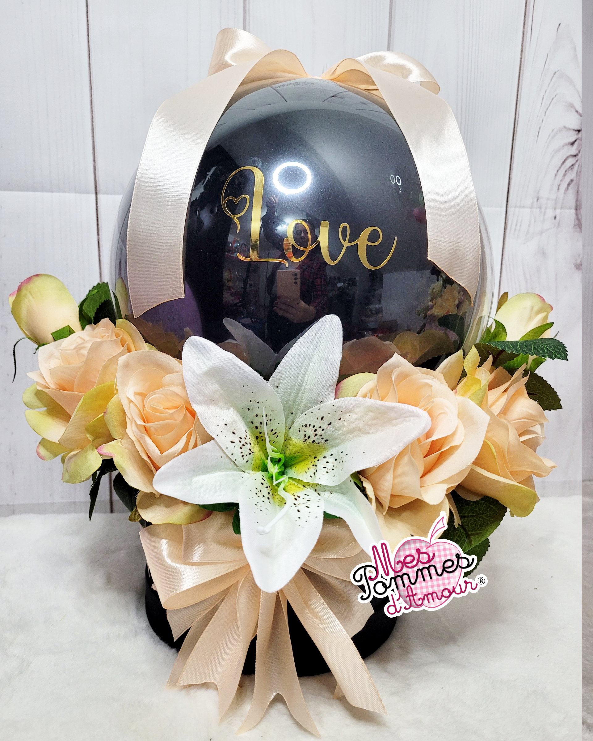 Bouquet ballon bulle love élégant coloris au choix
