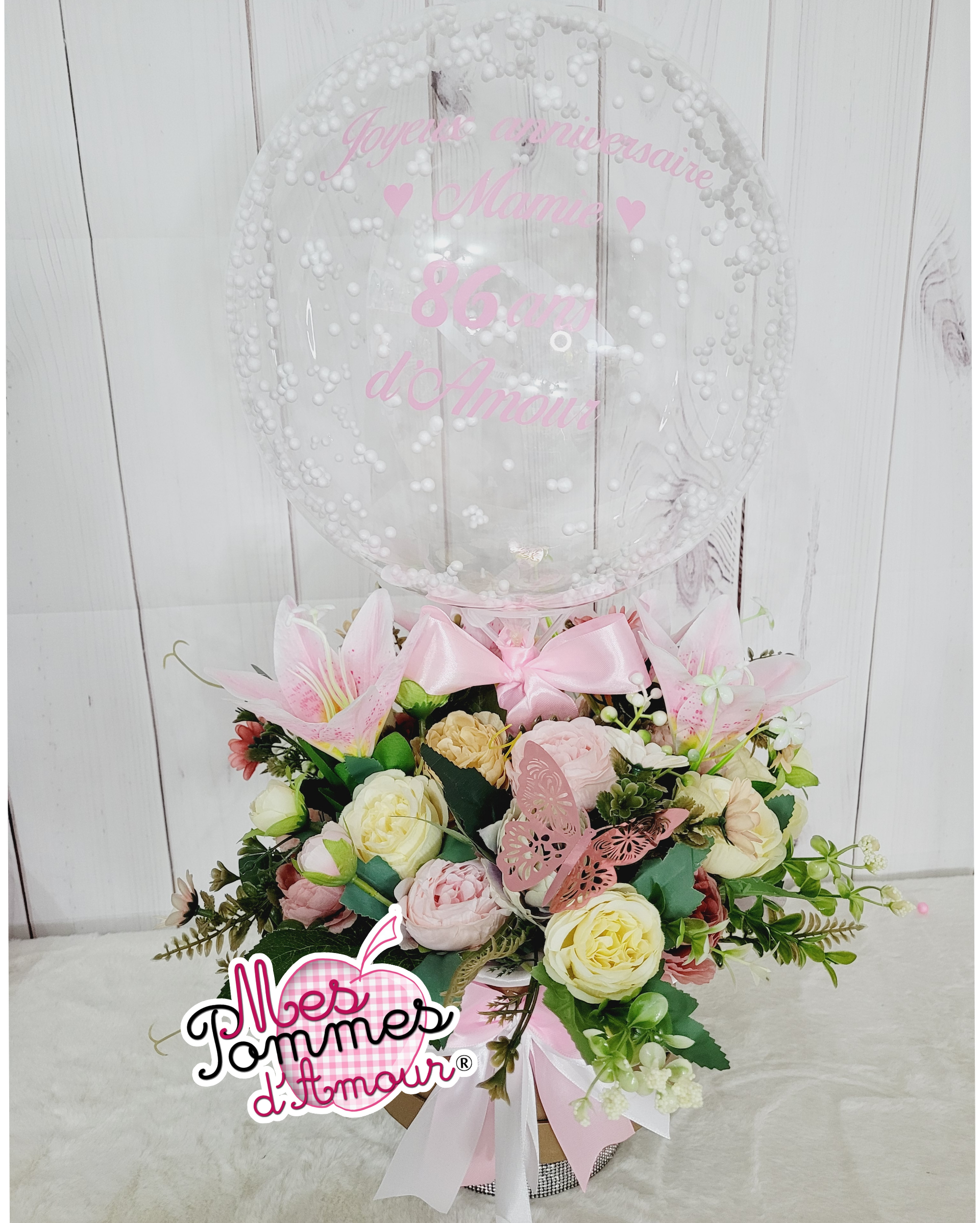 Grand Ballon Bulle Bouquet Douceur