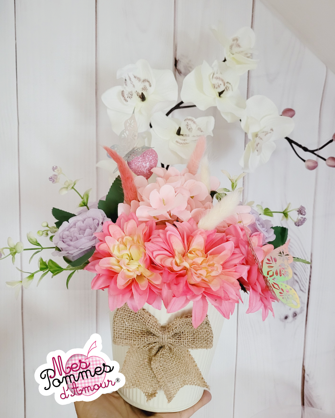 Pot fleuri orchidée