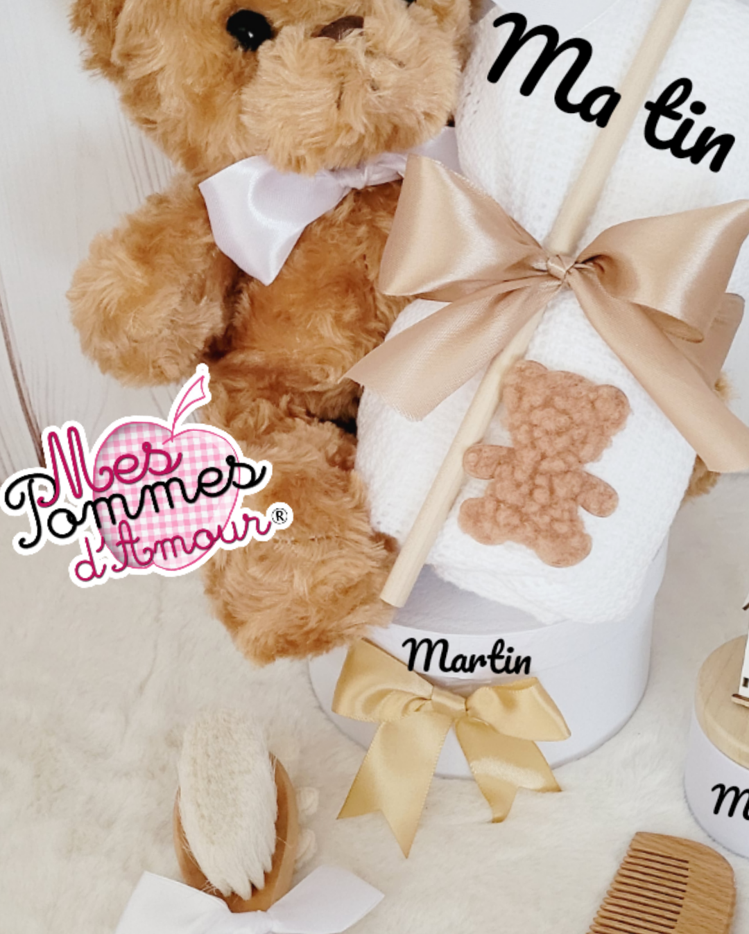 Coffret cadeau de naissance personnalis