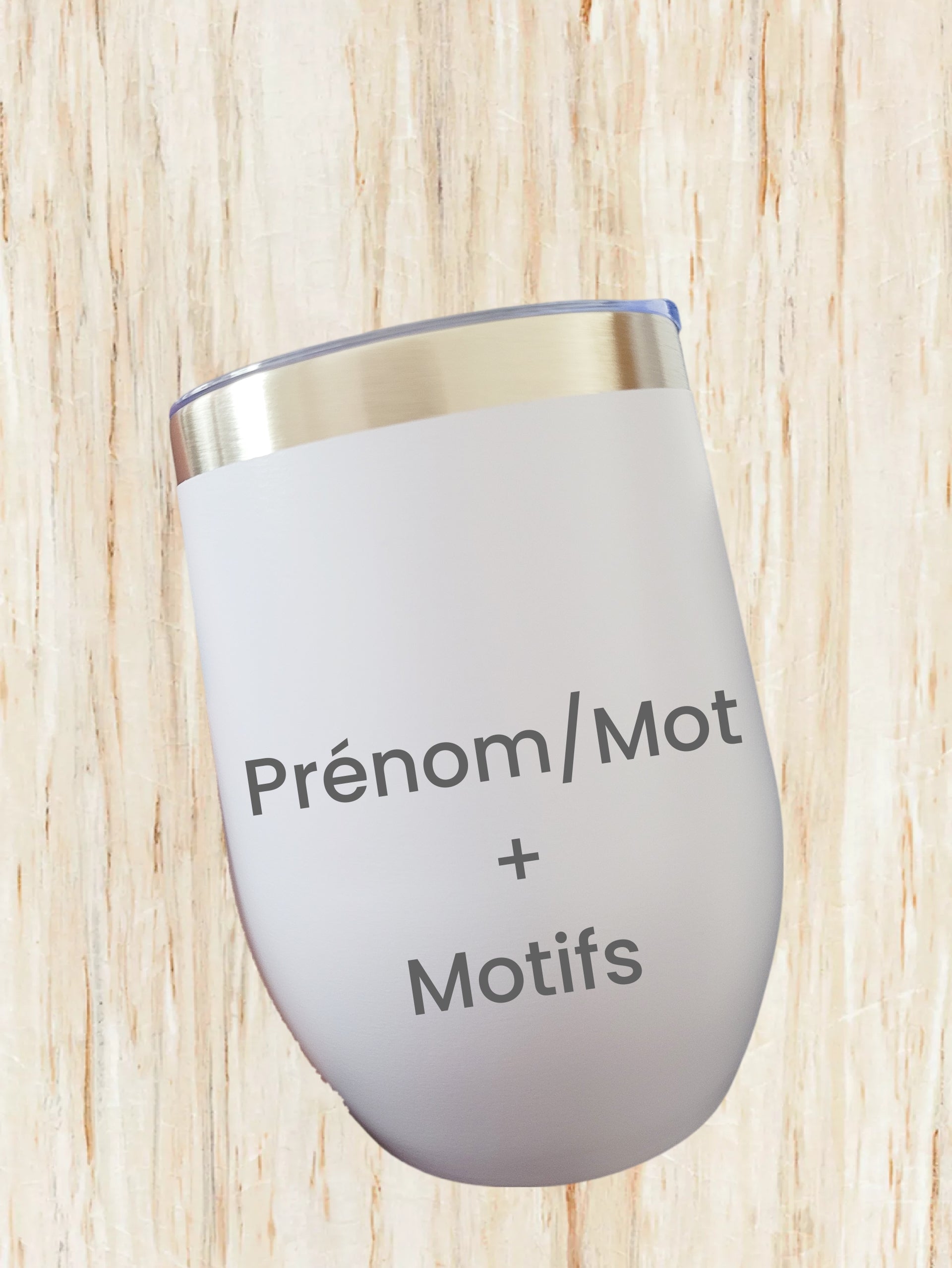 Tasse Isotherme Personnalisée – Prénom & Motif au Choix