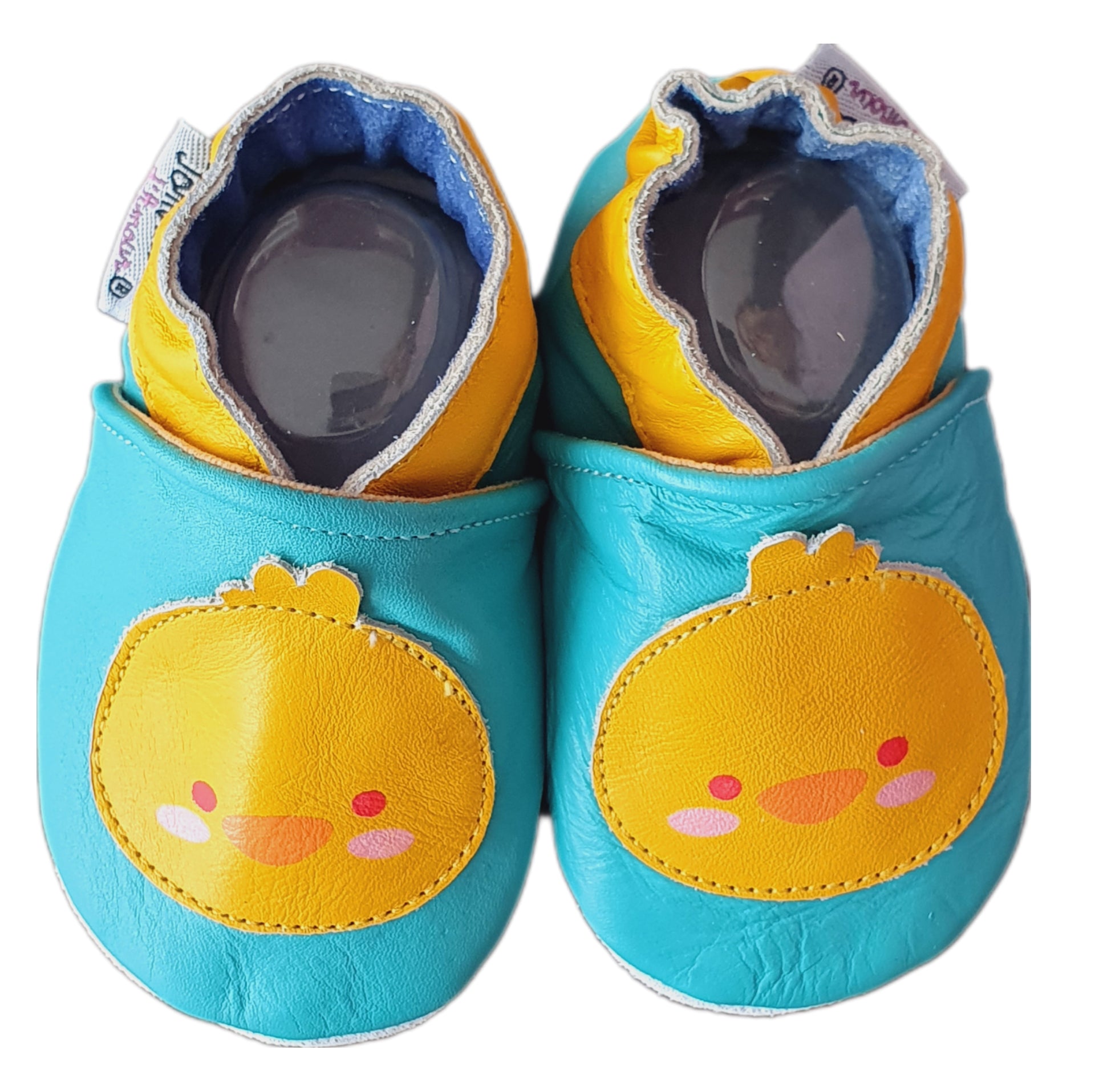 Poussin leather slippers