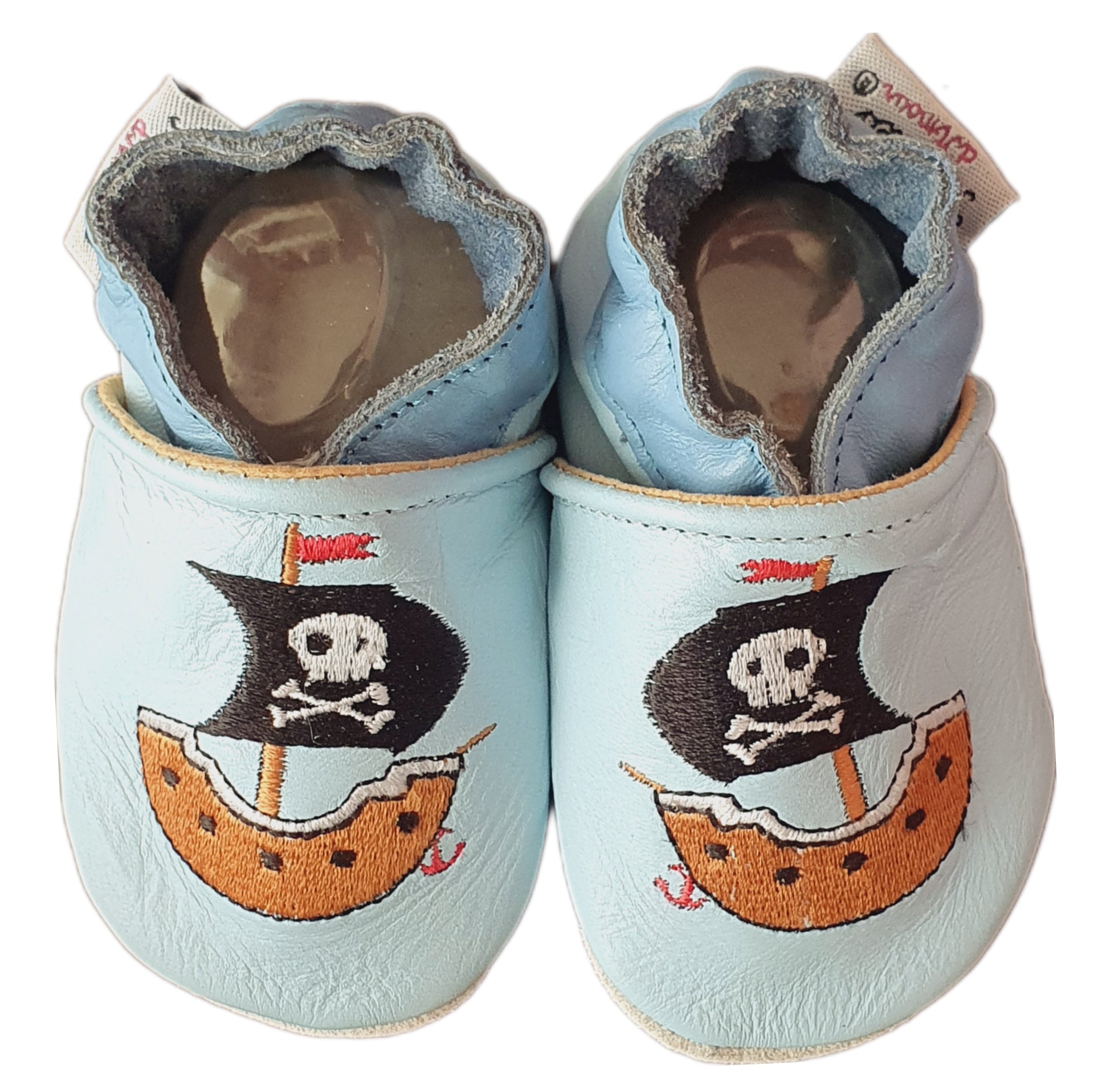 chaussons en cuir Bateau Pirate