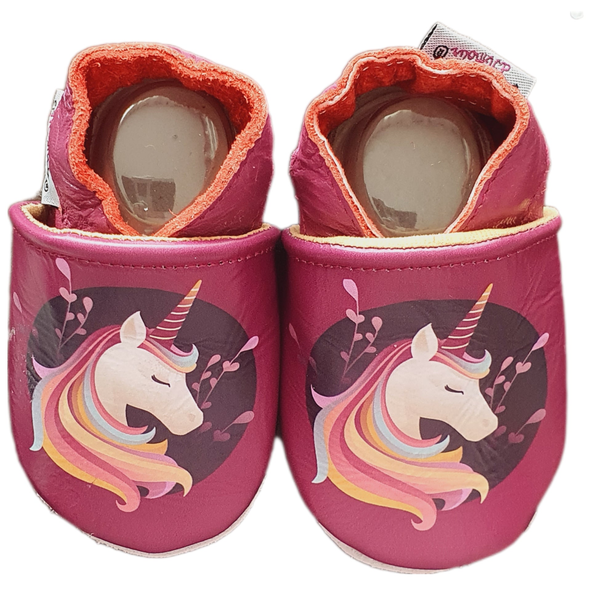 Purple Unicorn Leather Slippers